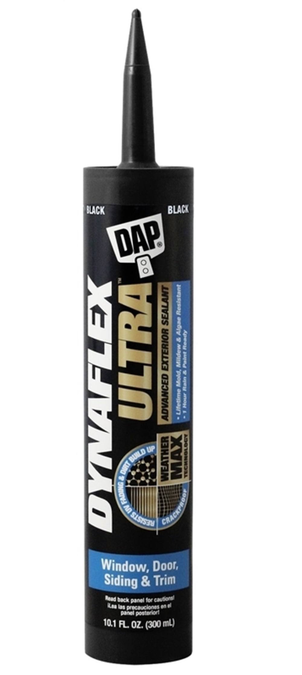 Dap 7079818220 Dynaflex Ultra Advanced Exterior Sealant, 10.1 oz, Black(Black)