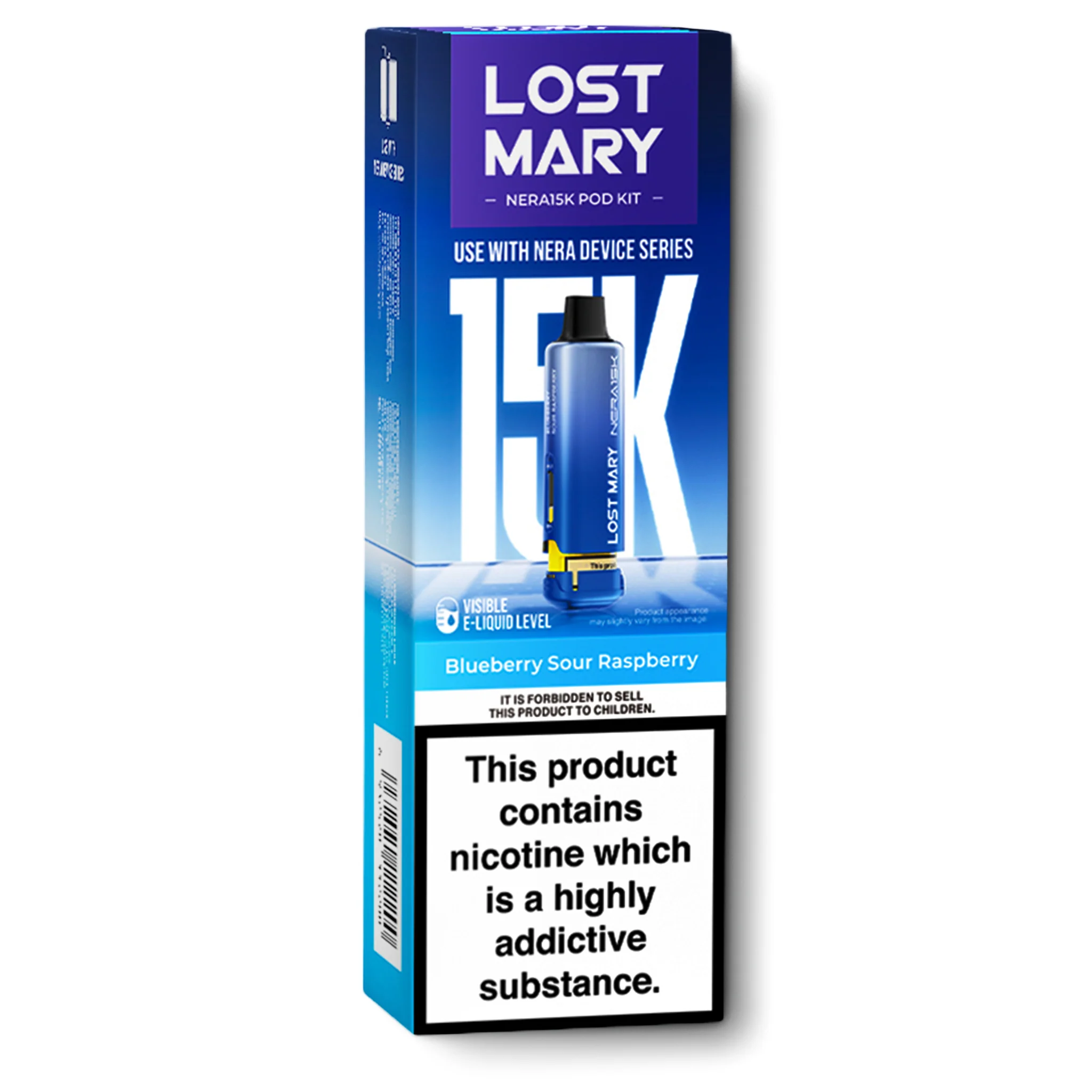 Blueberry Sour Raspberry Nera 15K Refill Pods by Lost Mary