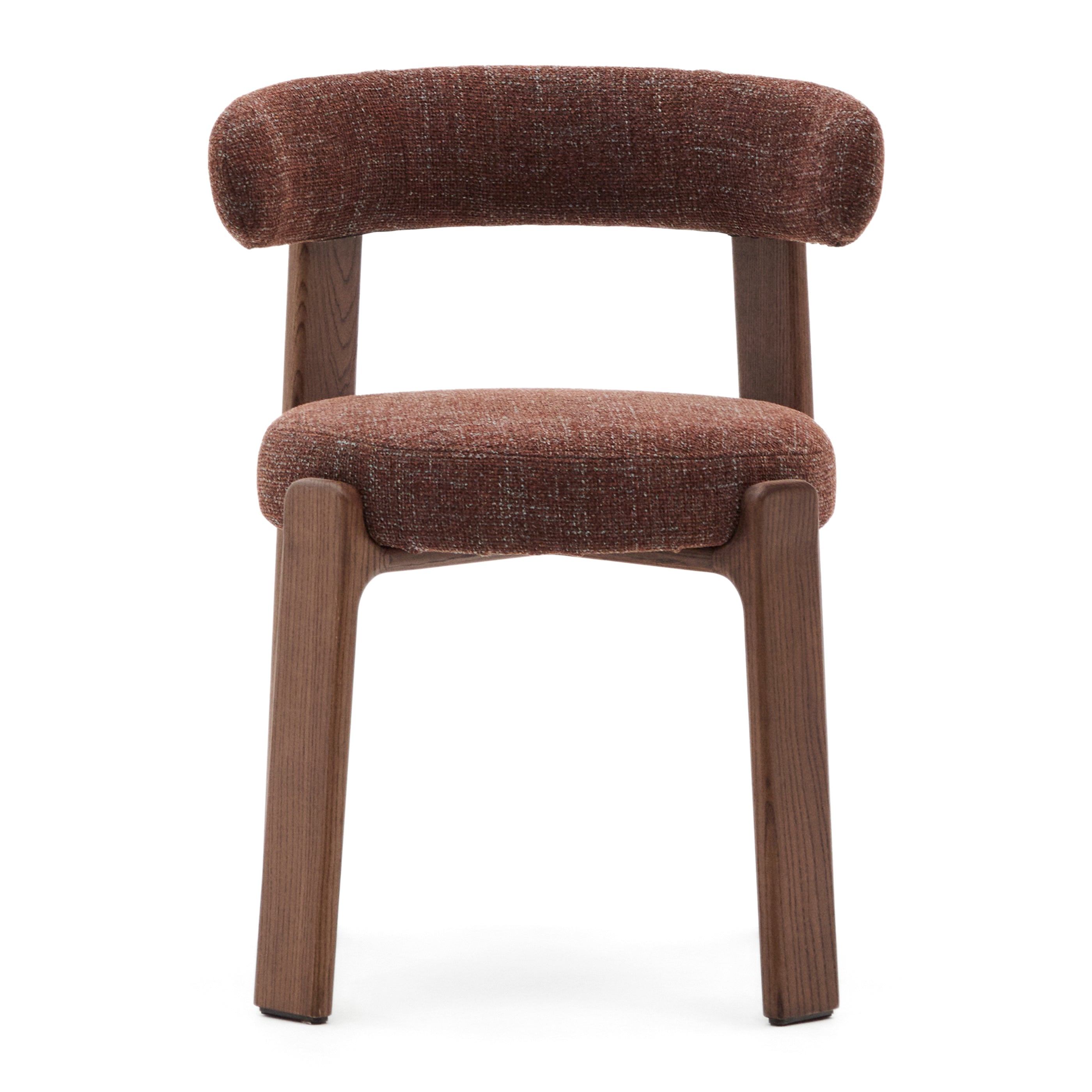 Kave Home Granite Eetkamerstoel - Bruin / Donker Essenhout