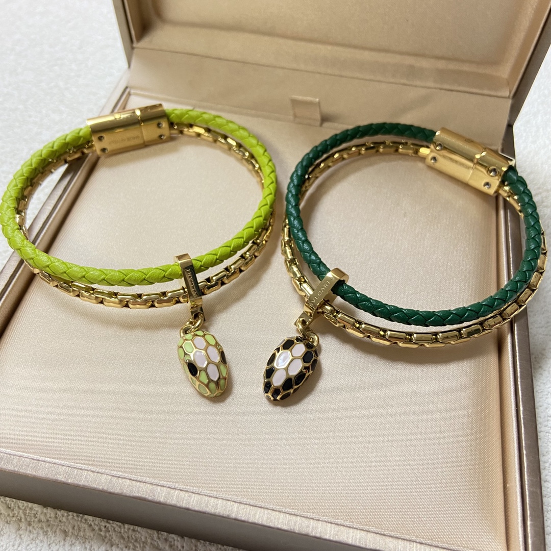 Bvlgari Serpenti Forever Leather Bracelet - Original Replica Club