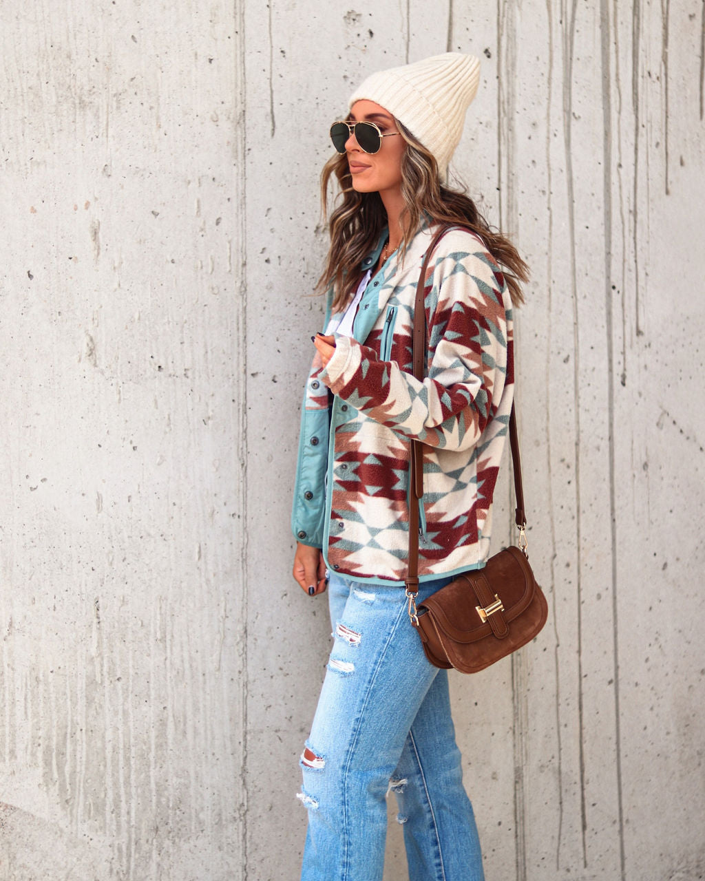Yellowstone Pocketed Printed Jacket - Se7enfashion