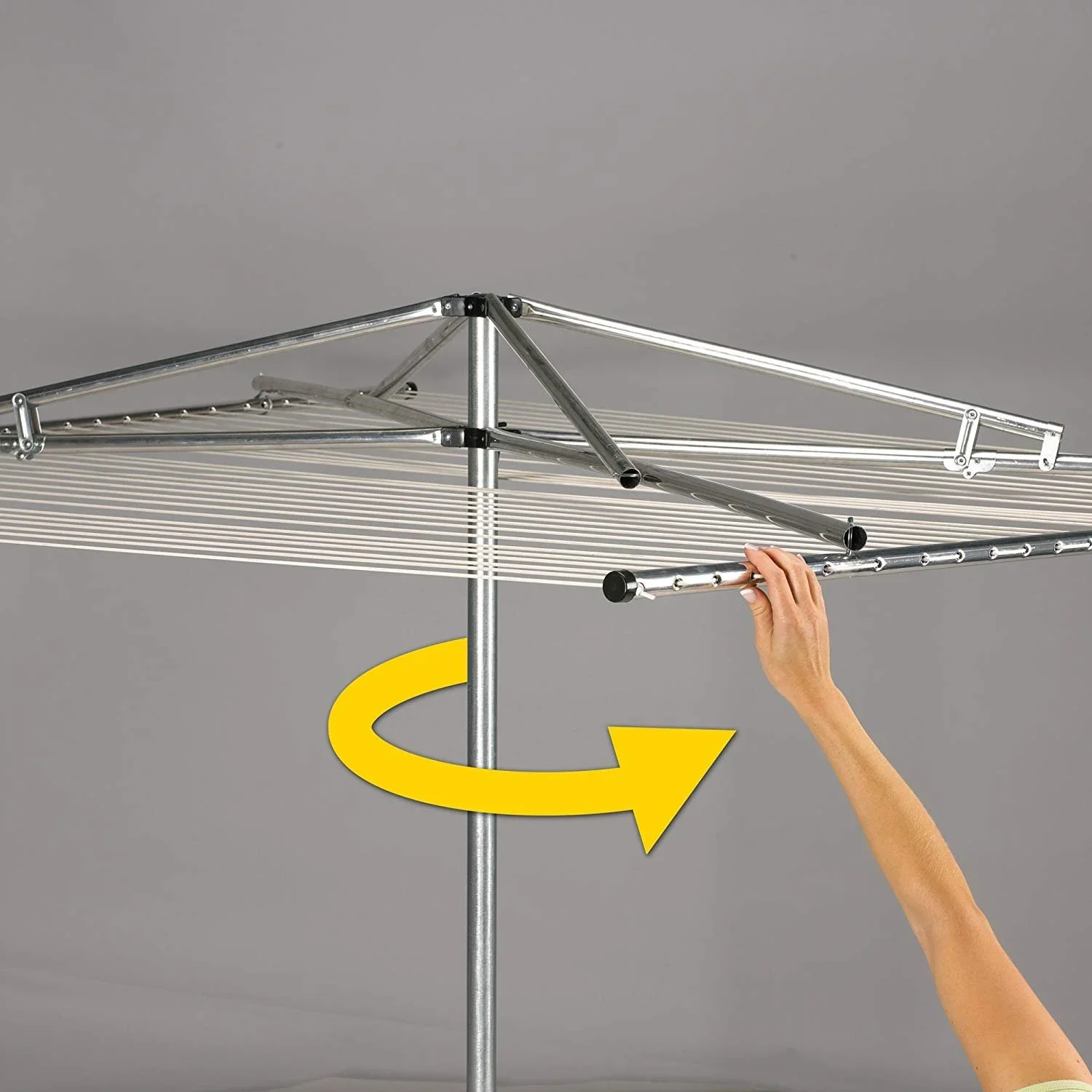 Household Essentials Parallel Clothesline Outdoor Dryer, 30 Lines with 210 Feet of Drying Space, No-Rust Steel