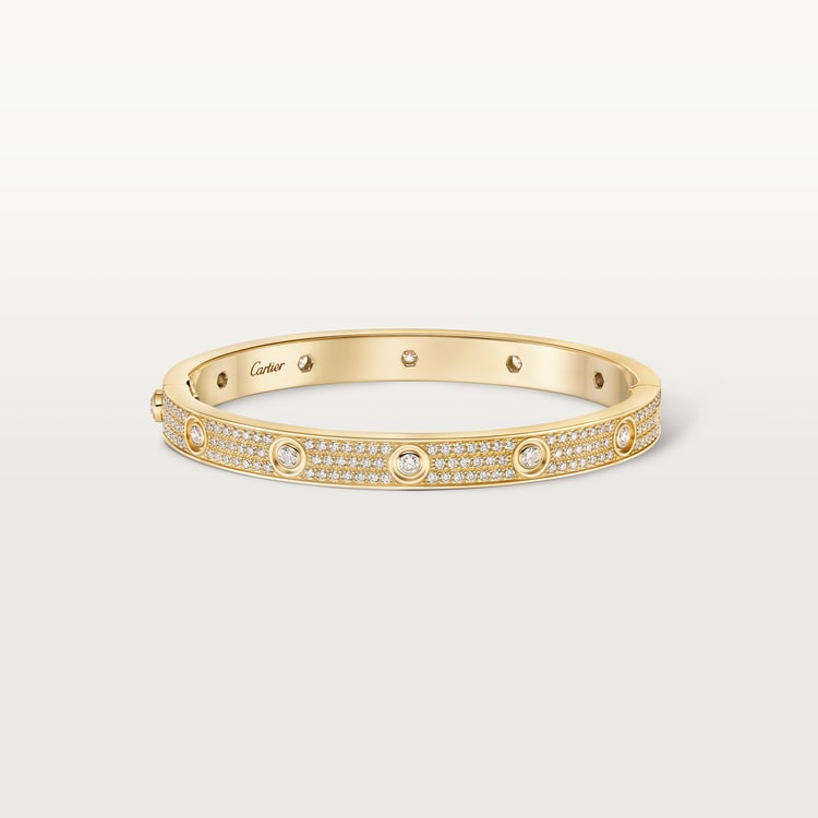 Replicate LOVE bracelet, classic model, paved, 12 diamonds(1:1 replica) - Original Replica Club