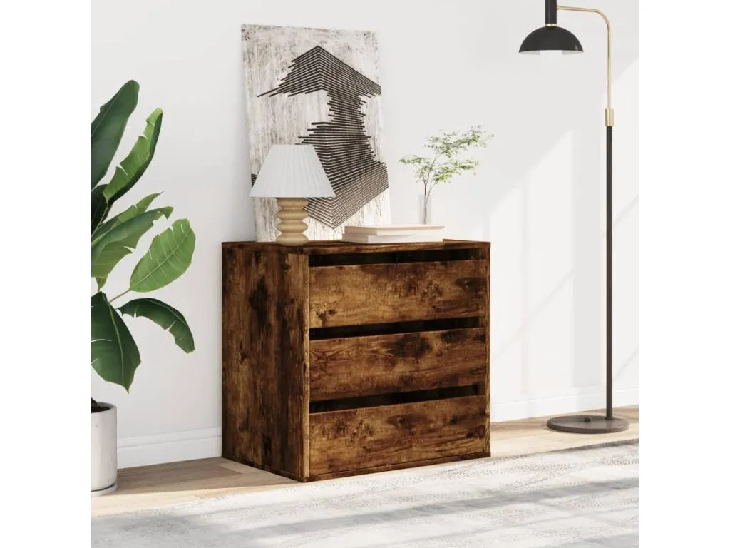 Cajonera de esquina madera ingeniería roble ahumado 60x41x58 cm gpj3532827
