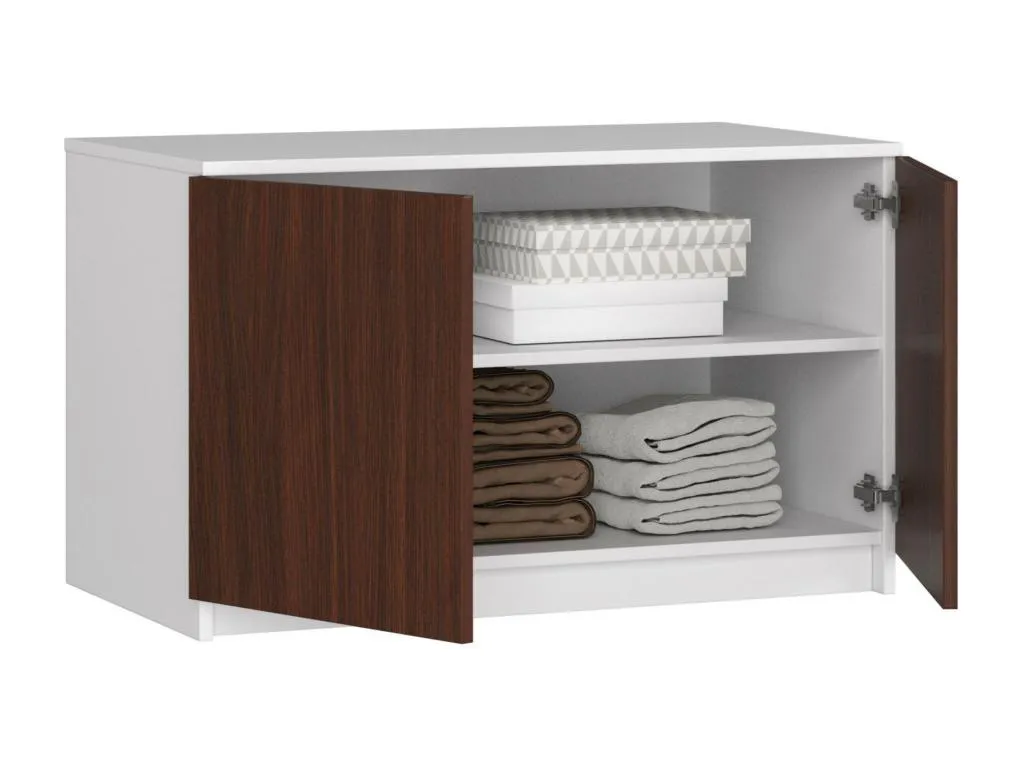 Módulo superior de armario Hogarve S90 Blanco 90 cm 2 puertas color Hogarve mate 2 estantes 90x51x55 cm ptkv45842