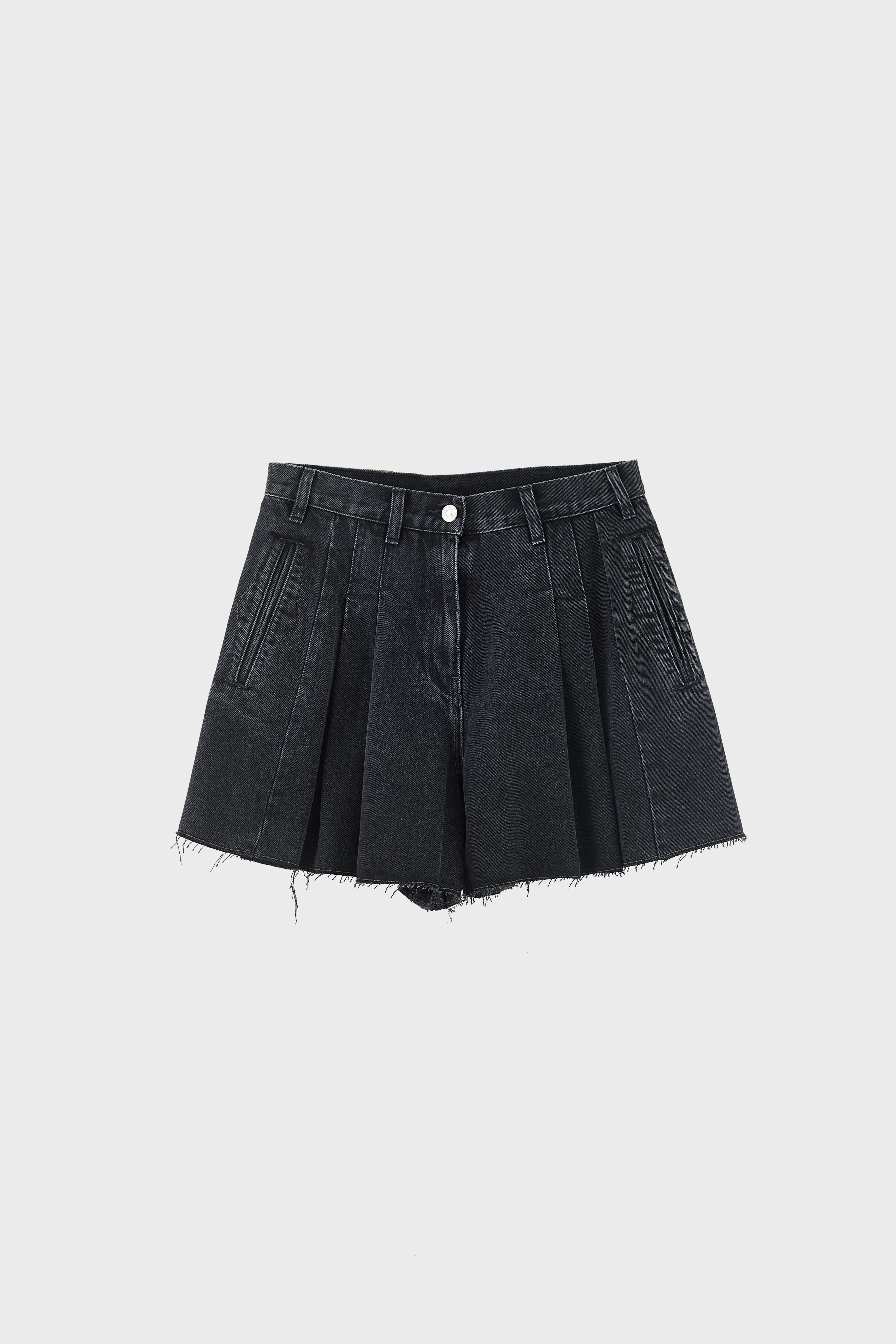 Bellerose Presley wide denim shorts (261 / W / USED BLACK)