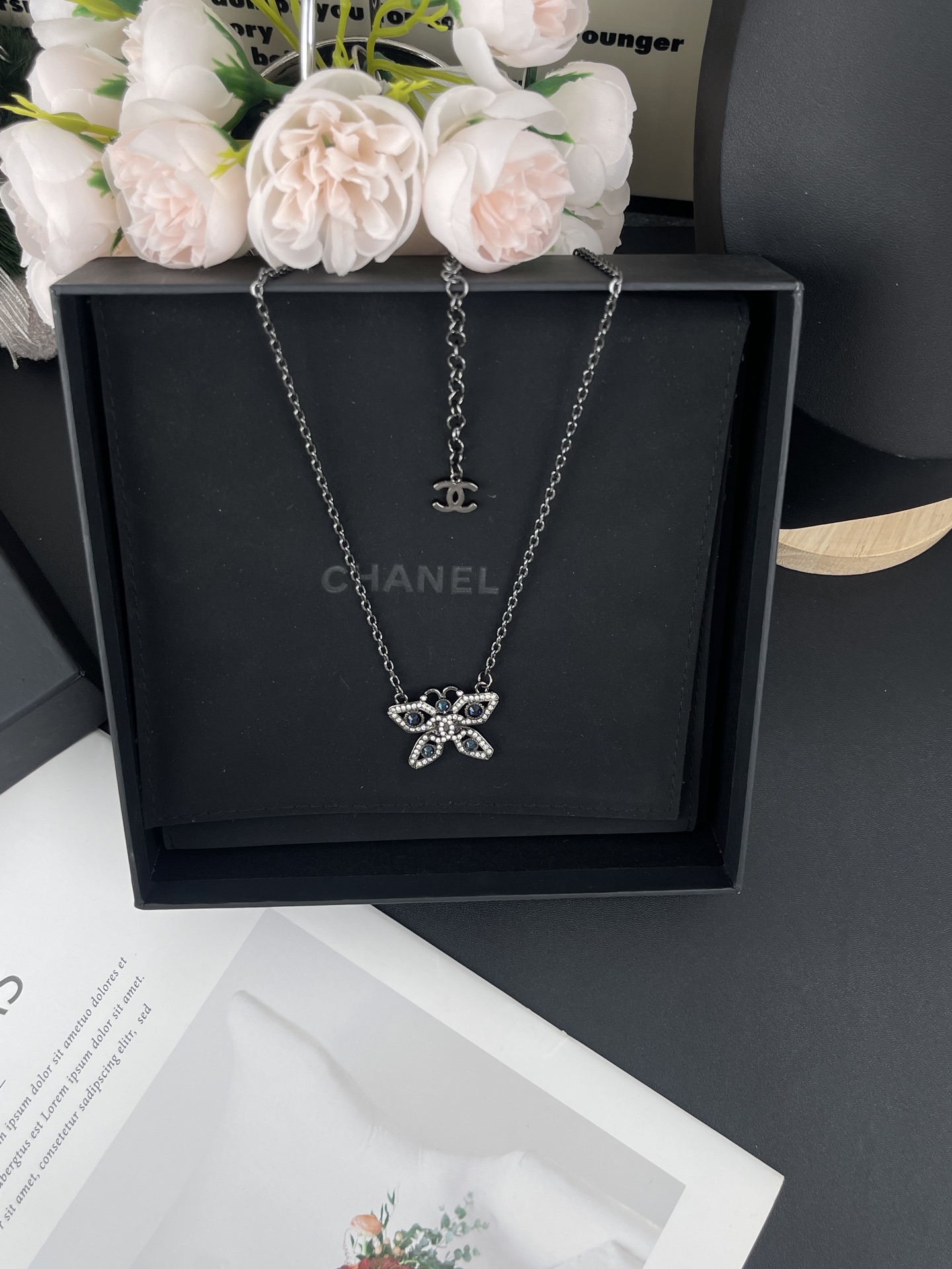 Chanel Hollow Butterfly Necklace - Original Replica Club