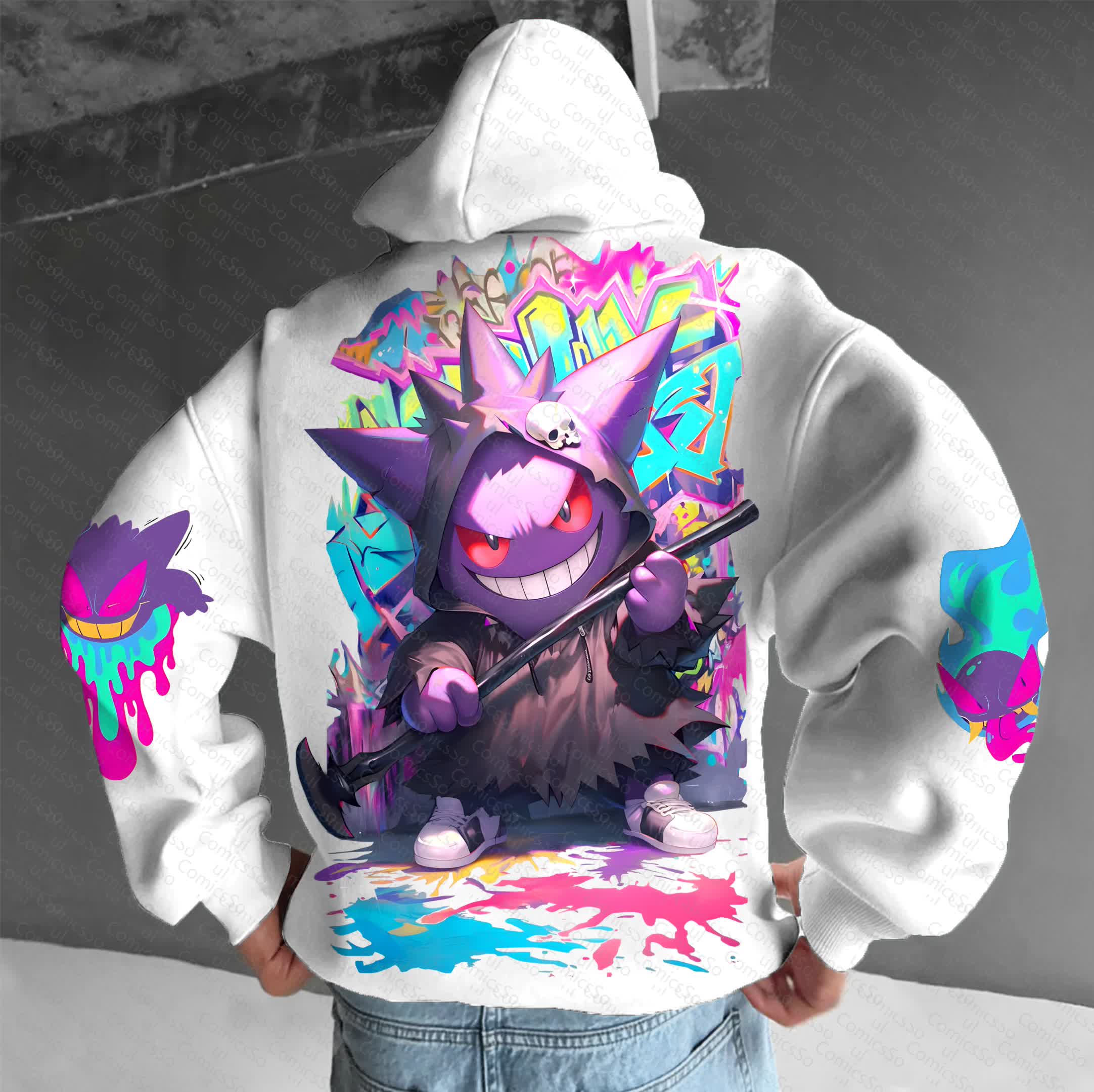 Unisex “Comicssoul” Anime Graphic Streetwear Vintage Hoodie