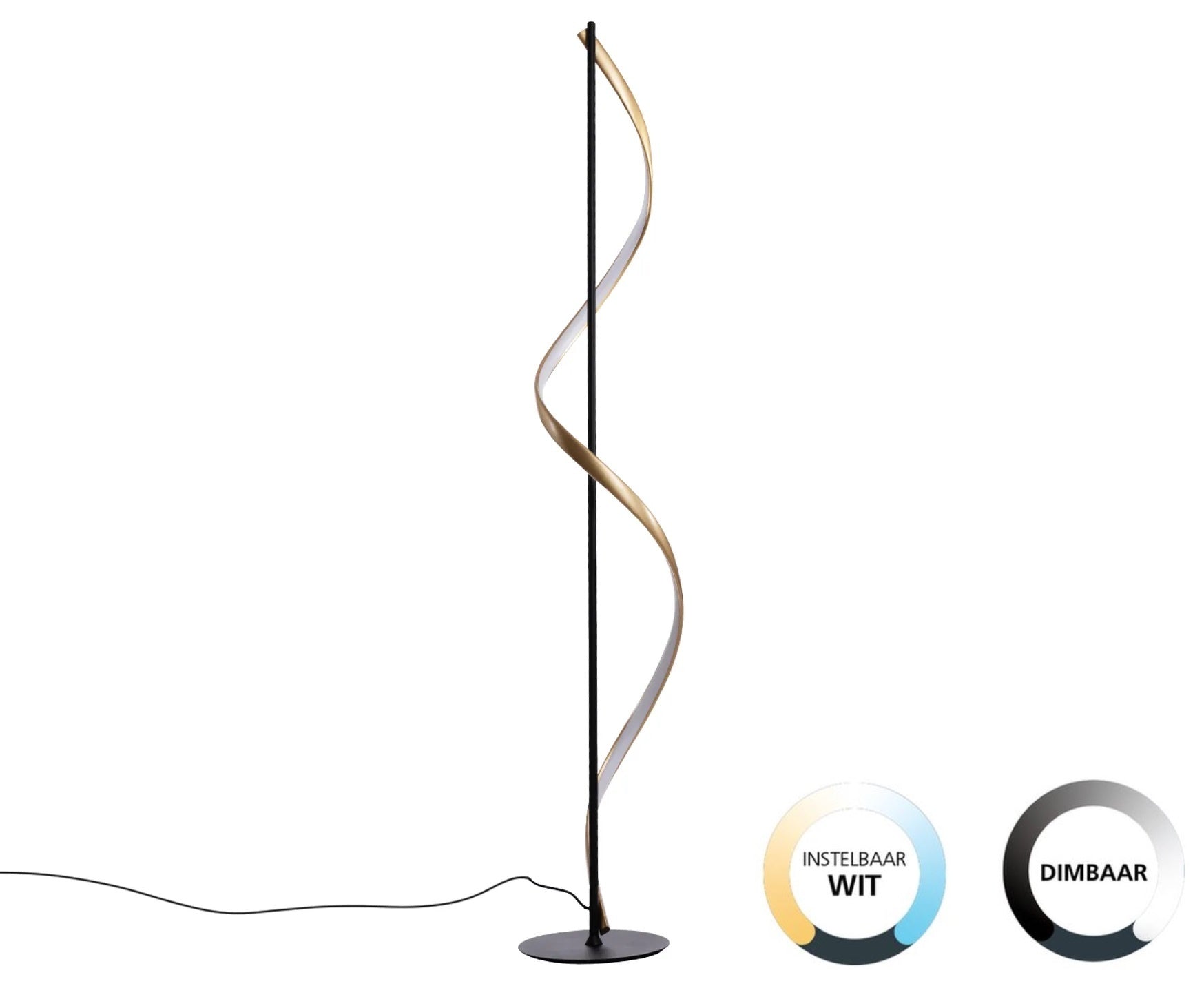 Paul Neuhaus Vloerlamp Q-Swing Smart Antraciet Goud 24 Watt