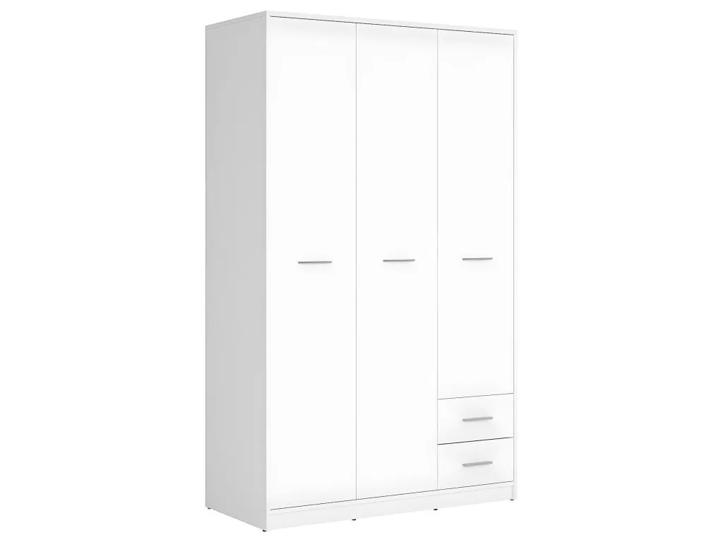 Armario 3 puertas 2 cajones Mueblestop Blanco RGDD12565