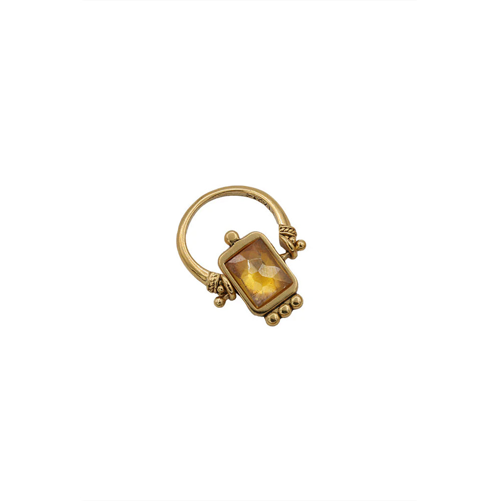 LA2L - Bague Sacha Force Pivot - Citrine