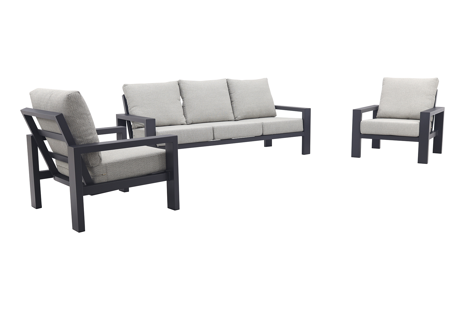 VDG Verano stoel-bank loungeset (3-delig) - Royal Grey