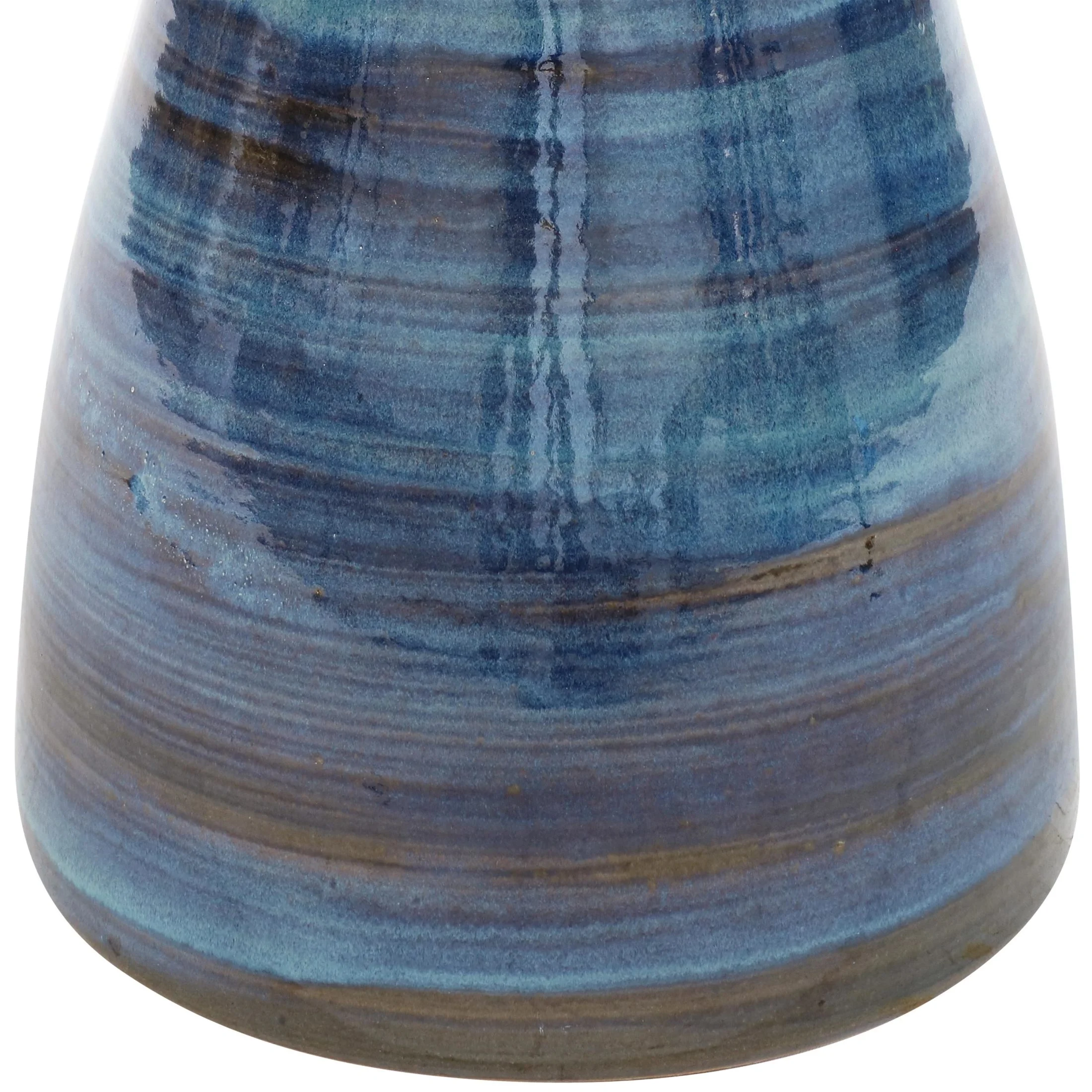 Sunnydaze Freestanding Ceramic Outdoor Bird Bath, Glazed, UV-Resistant Galaxy Blue Finish - Image 16