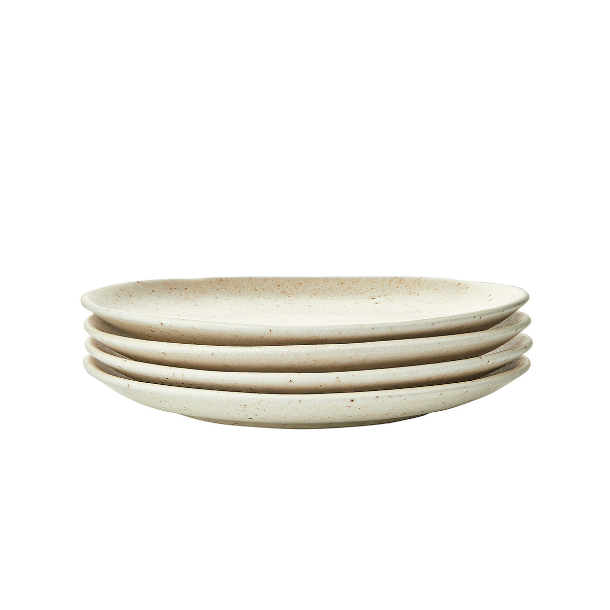 Blokker Mixed Ceramics Ontbijtborden 4st. - Ø 22 cm - Crème
