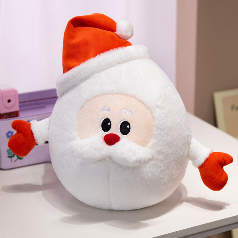 Christmas Shaped Plush Stuffed Pillow Snowman Tree Candy Cane Decorative Throw Cushion Kids Holiday Xmas Gift