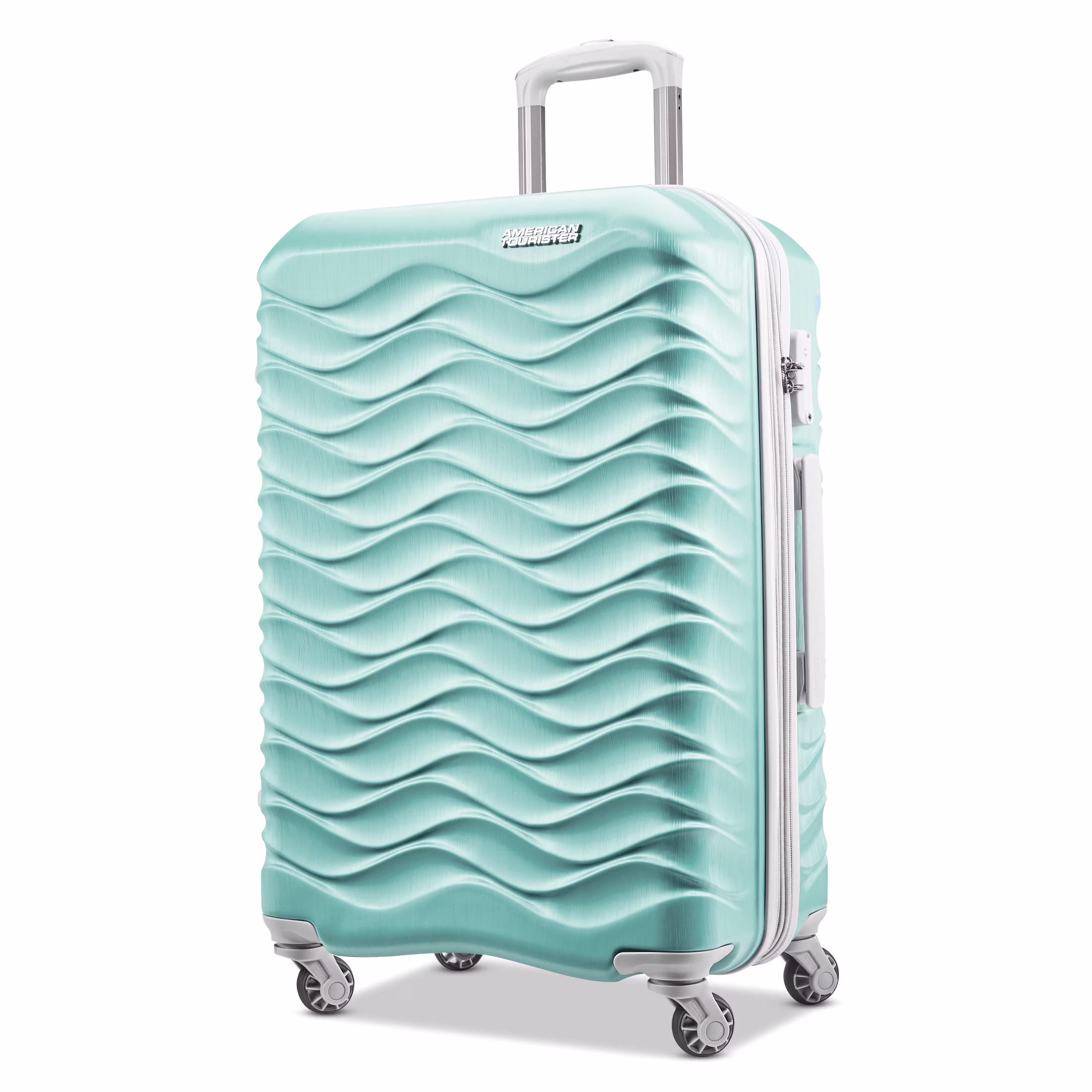 American Tourister Pirouette NXT Hardside Large Checked Luggage with Spinner Wheels - Ultramarine - Image 3