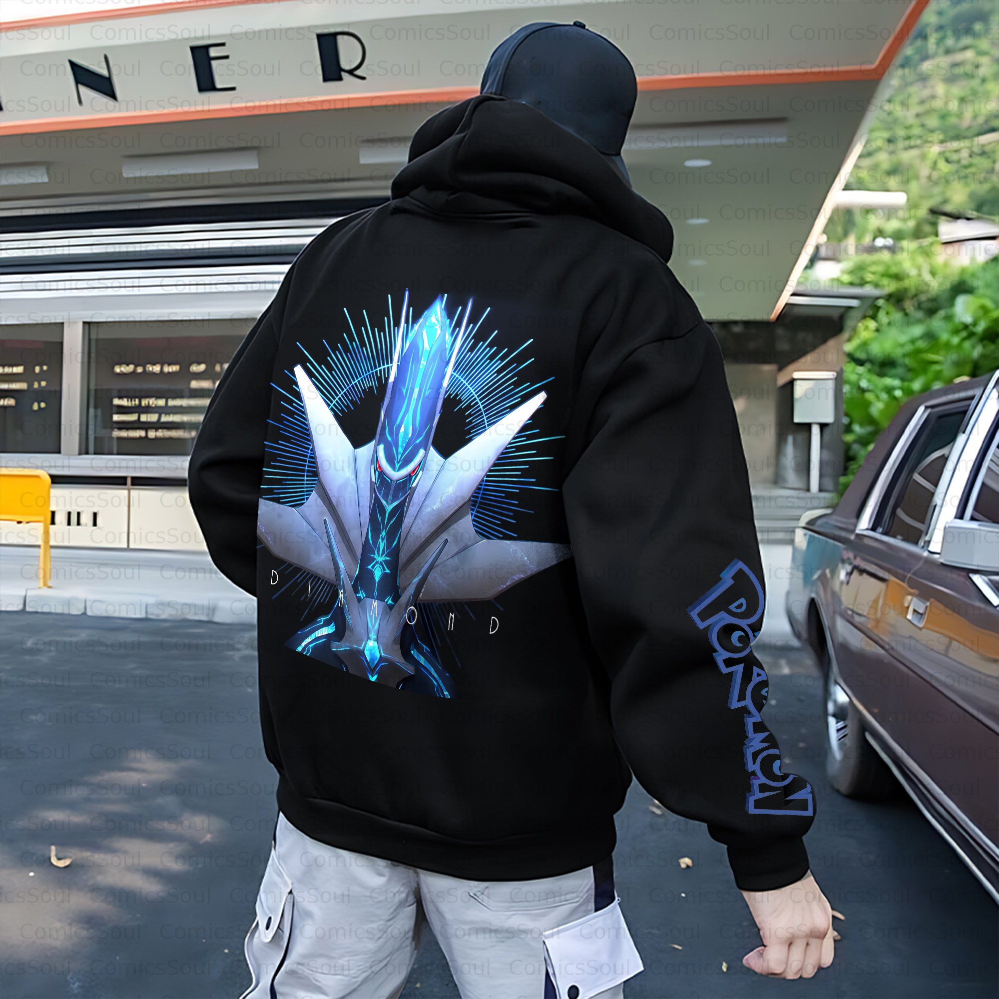 Unisex Anime Inspired Vintage Plush Hoodie