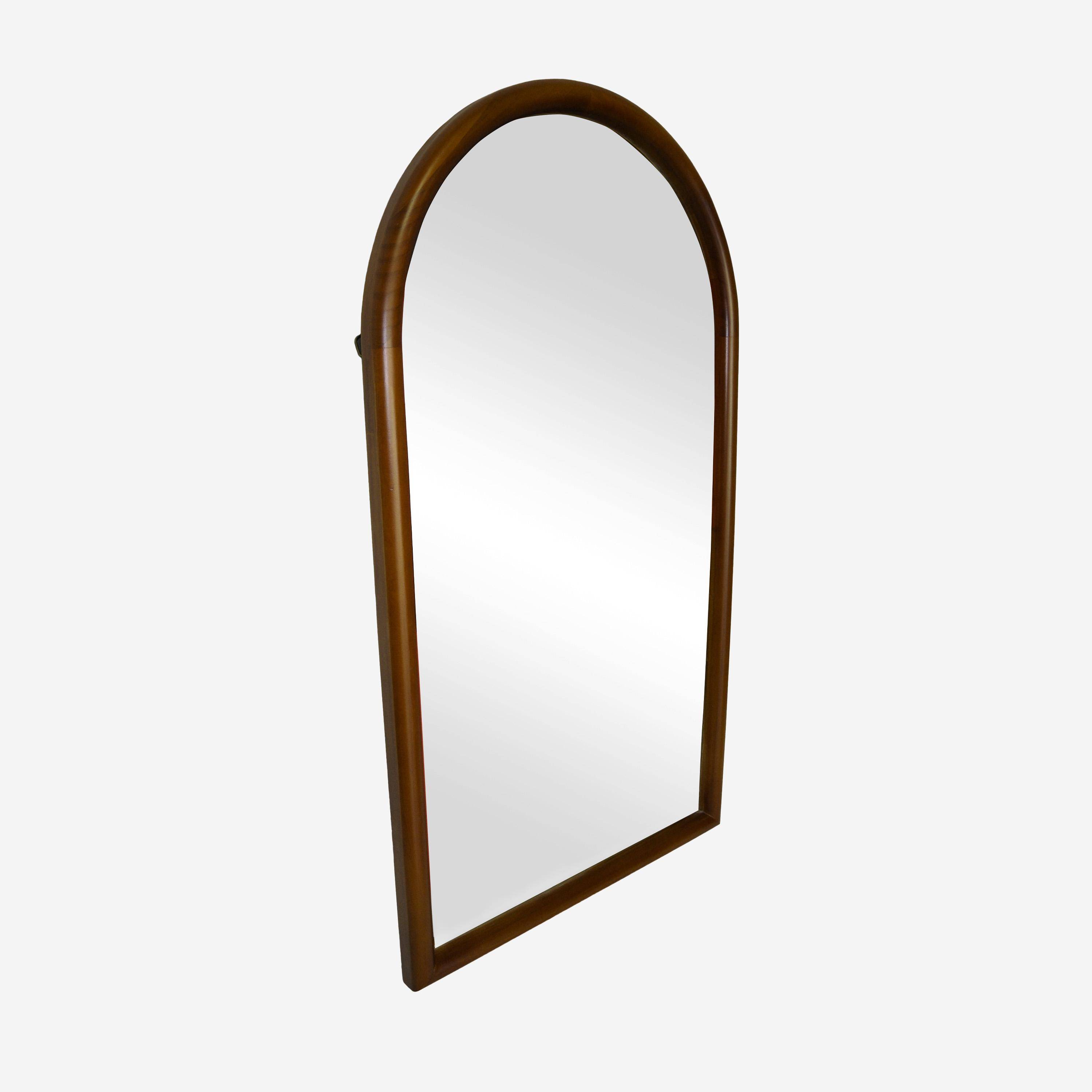 Luke - Espejo arco de madera de pino decorativo de pared