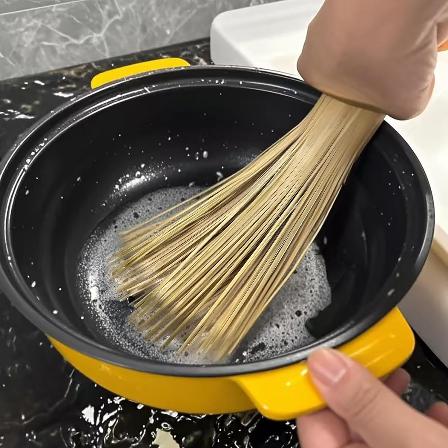 Bamboo Wok Brush 2 Pack – Handmade Natural Scrubbers for Carbon Steel & Cast Iron, 100% Bamboo, No Metal, Eco-Friendly Kitchen Cleaning Brushes for Woks, Pans, Dishes, Teapots(for All Pots)