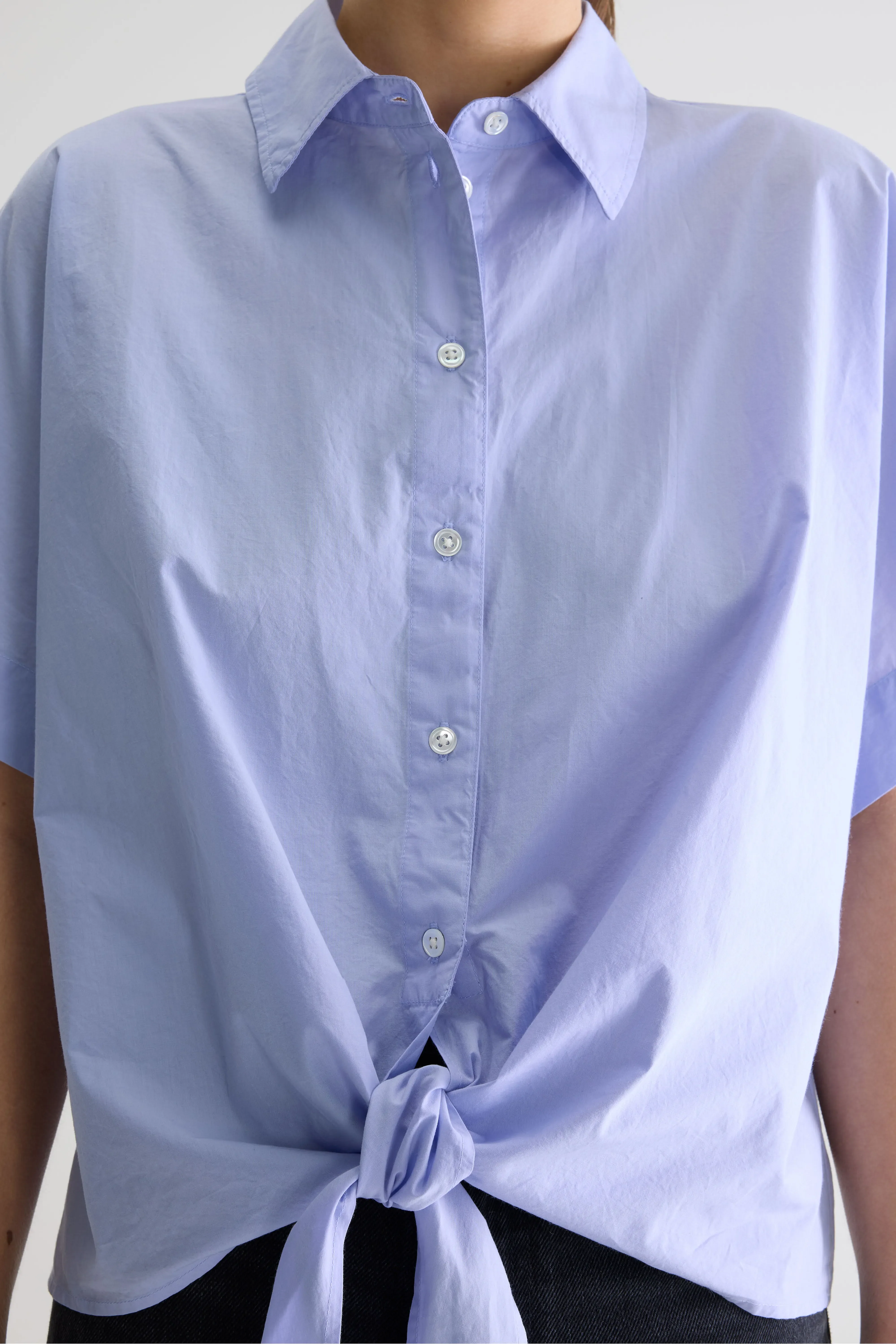 Bellerose Coral tie-up blouse (261 / W / LAVENDER)