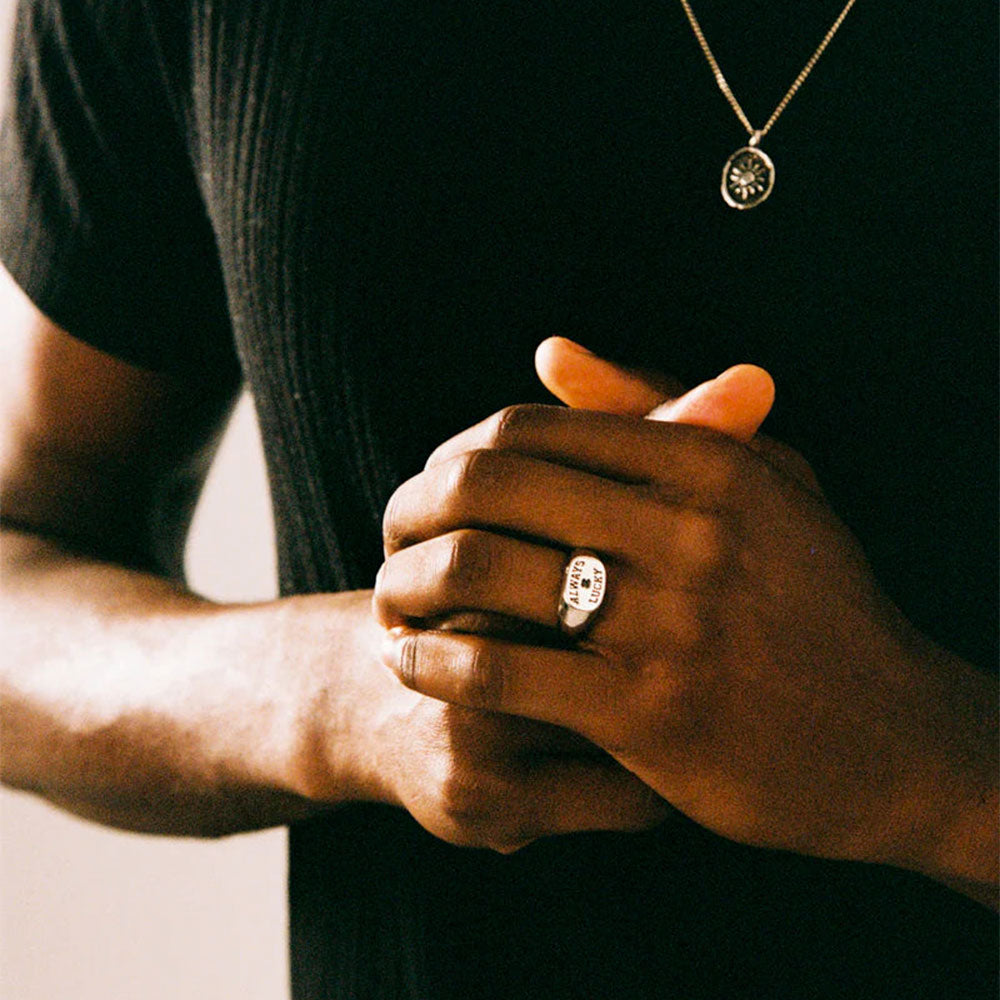TWOJEYS - Bague Always Lucky Signet - Argent