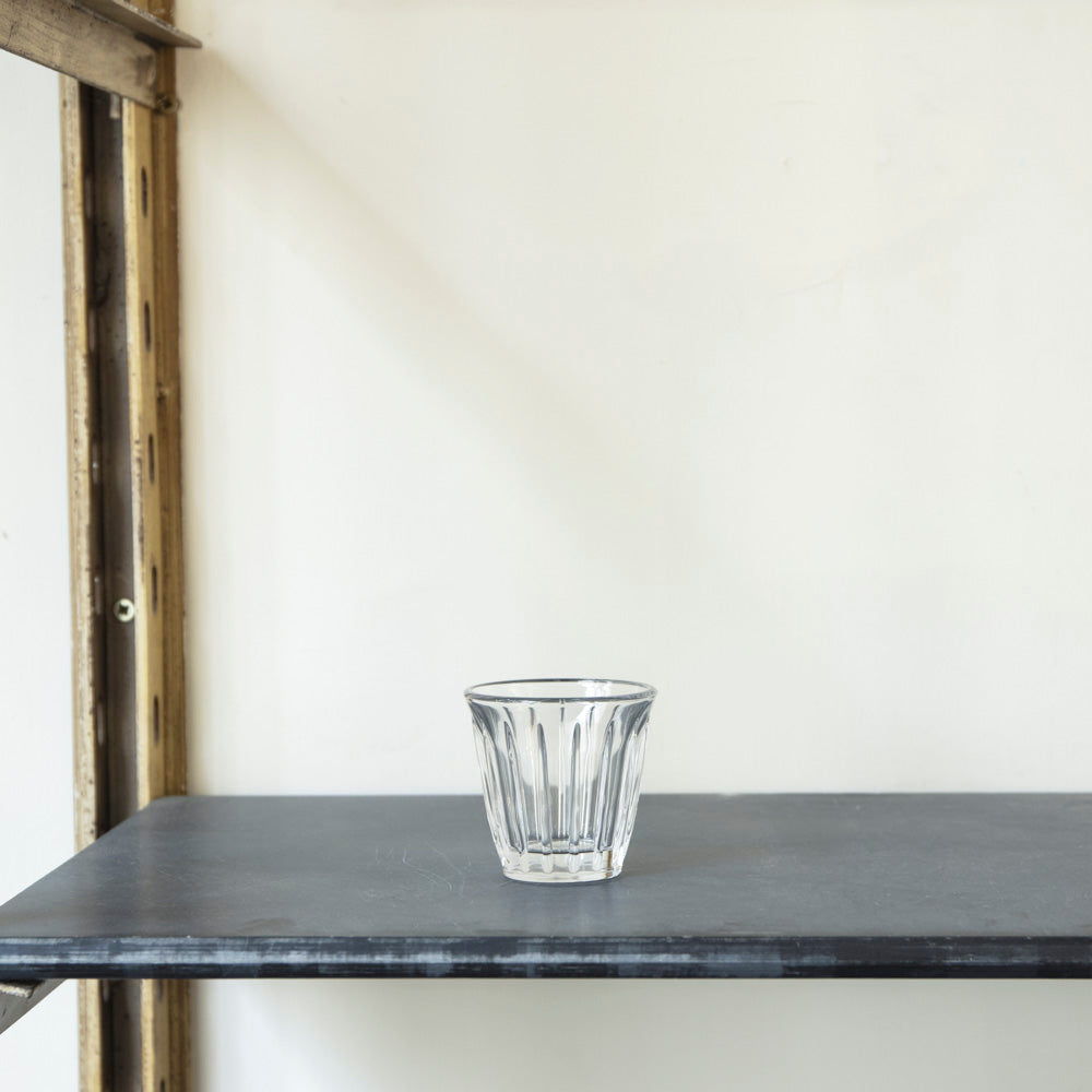 Verre à café en verre pressé - Transparent
