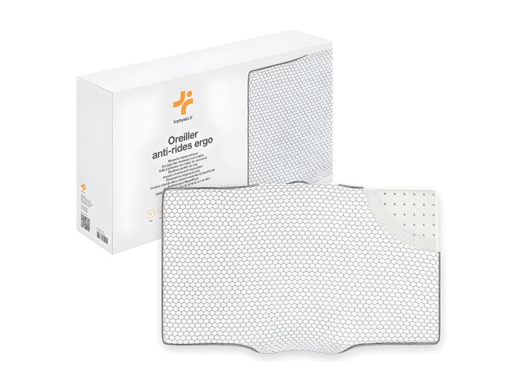 Almohada Ergonómica Antiarrugas, Antiacúfenos - Extra Grande - 65x42x10 - ERGO
