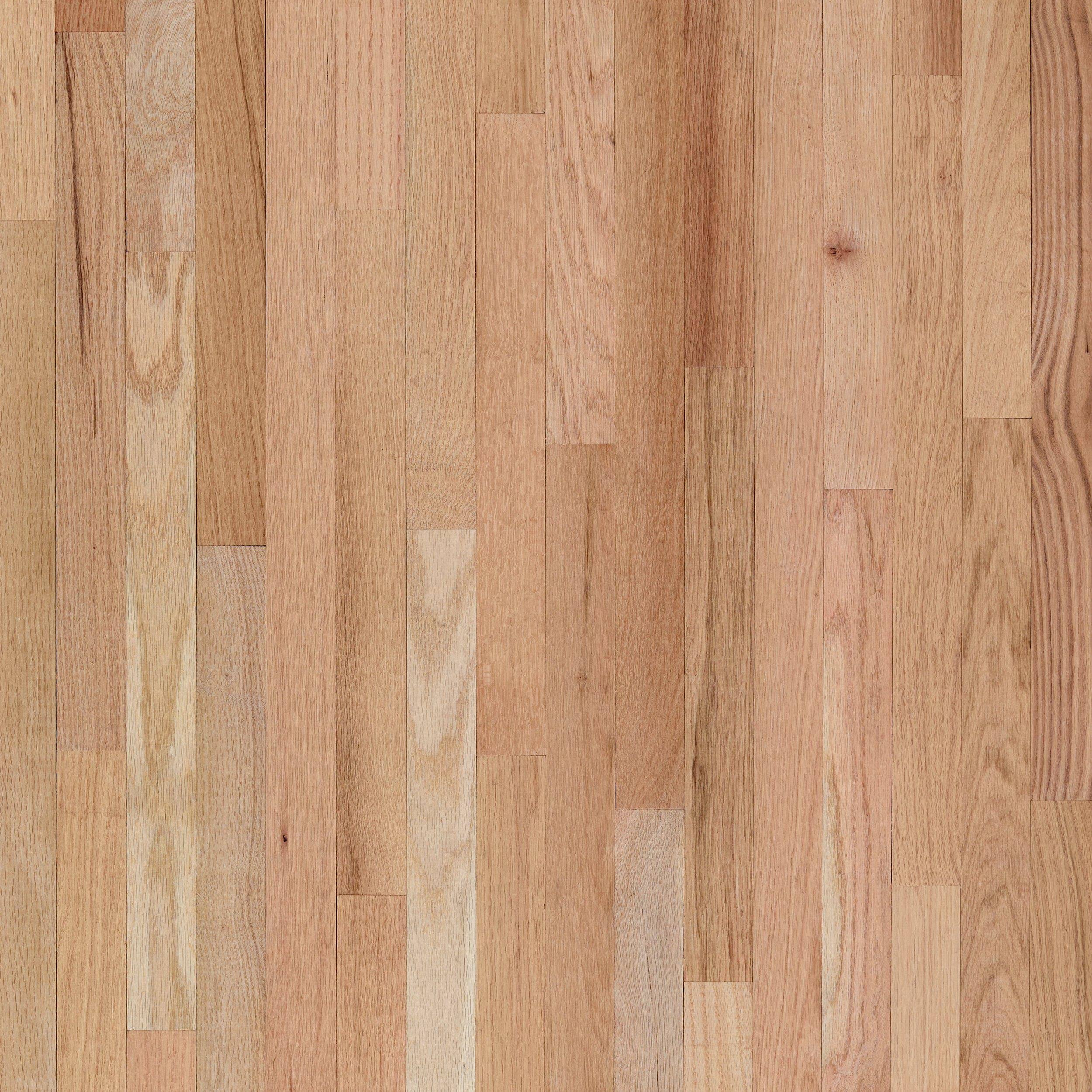 Floor Decor | Unfinished Red Oak Solid Hardwood 1 Common Grade, 3/4 x 2 1/4 inch, Natural(3/4 x 2 1/4 Inch)