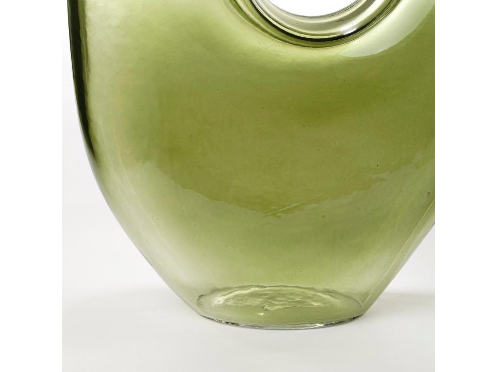 Jarrón de Vidrio - 18 x 7.5 x 22.5 - Verde claro - JAY
