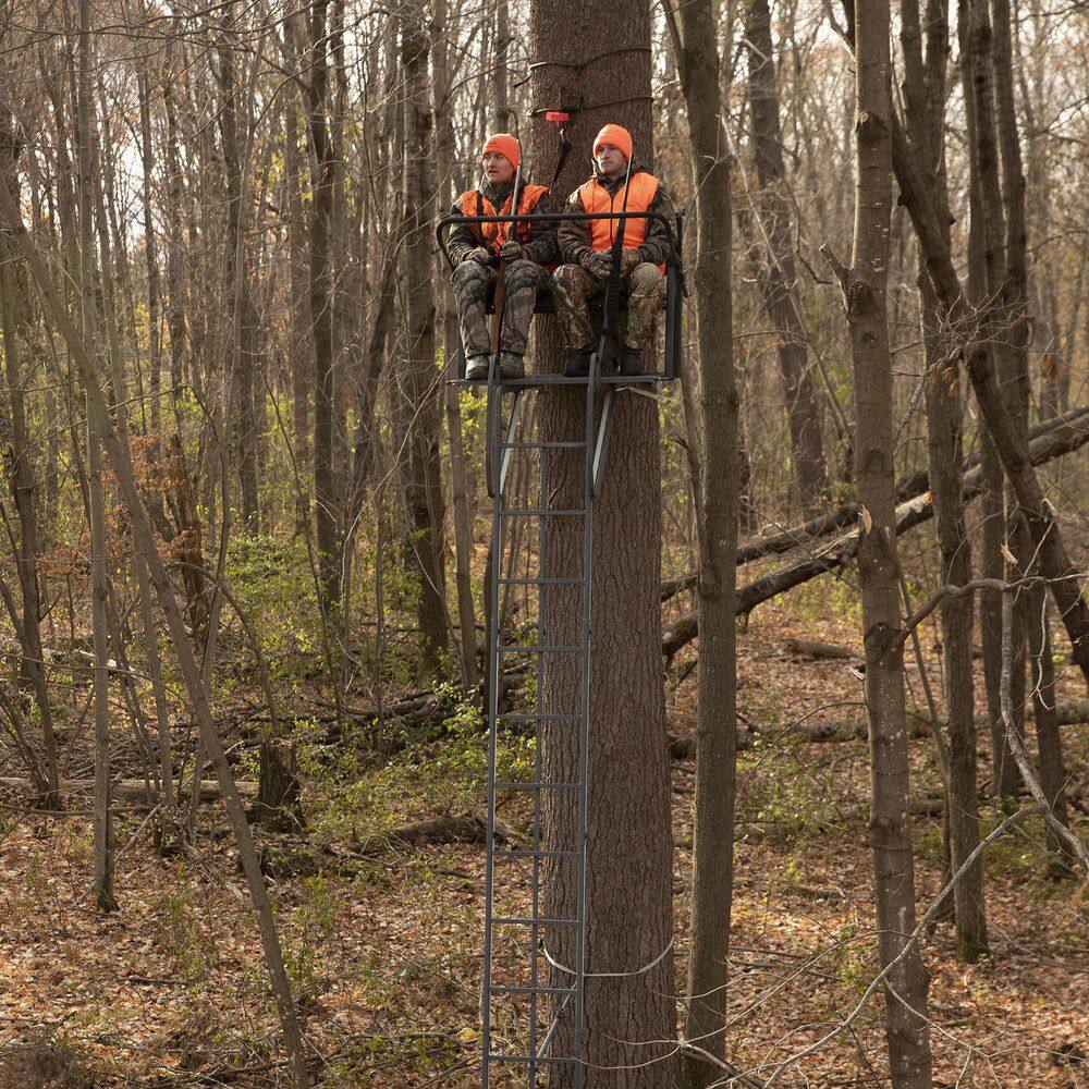 21-Foot 2-Person Ladder Treestand With Adjustable Shooting Rail - Image 8 21-Foot 2-Person Ladder Treestand With Adjustable Shooting Rail - Image 8
