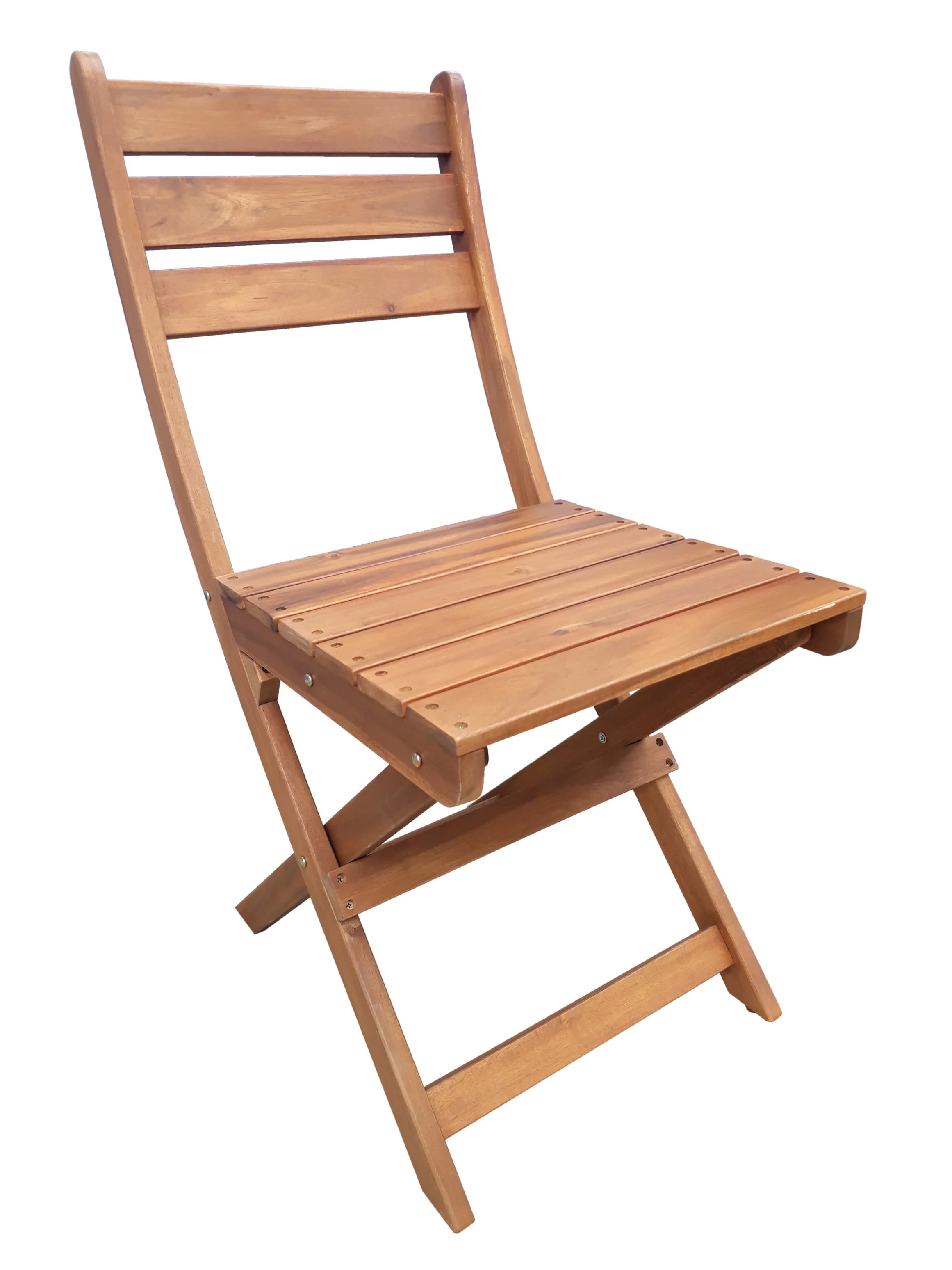 Mainstays Outdoor Patio 3-Piece Wood Bistro Set, Natural Color - Image 16