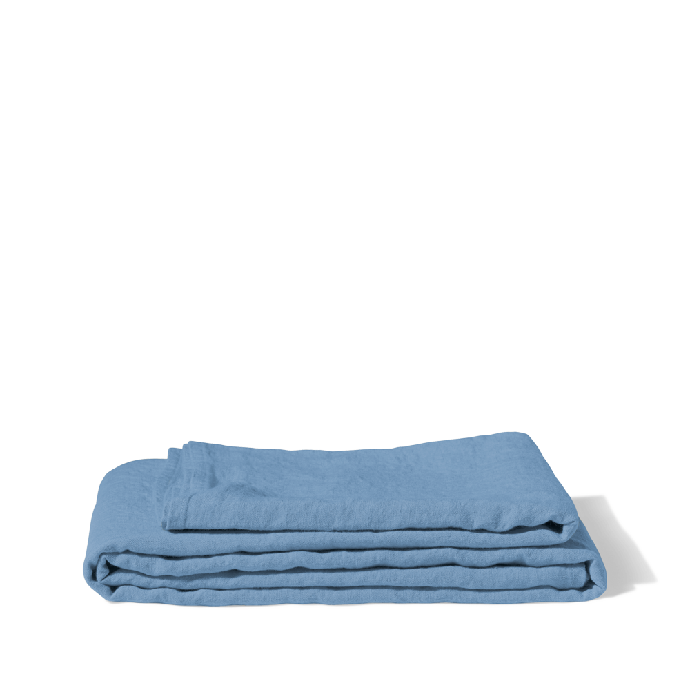 Nappe en lin lavé - Bleu Primaire