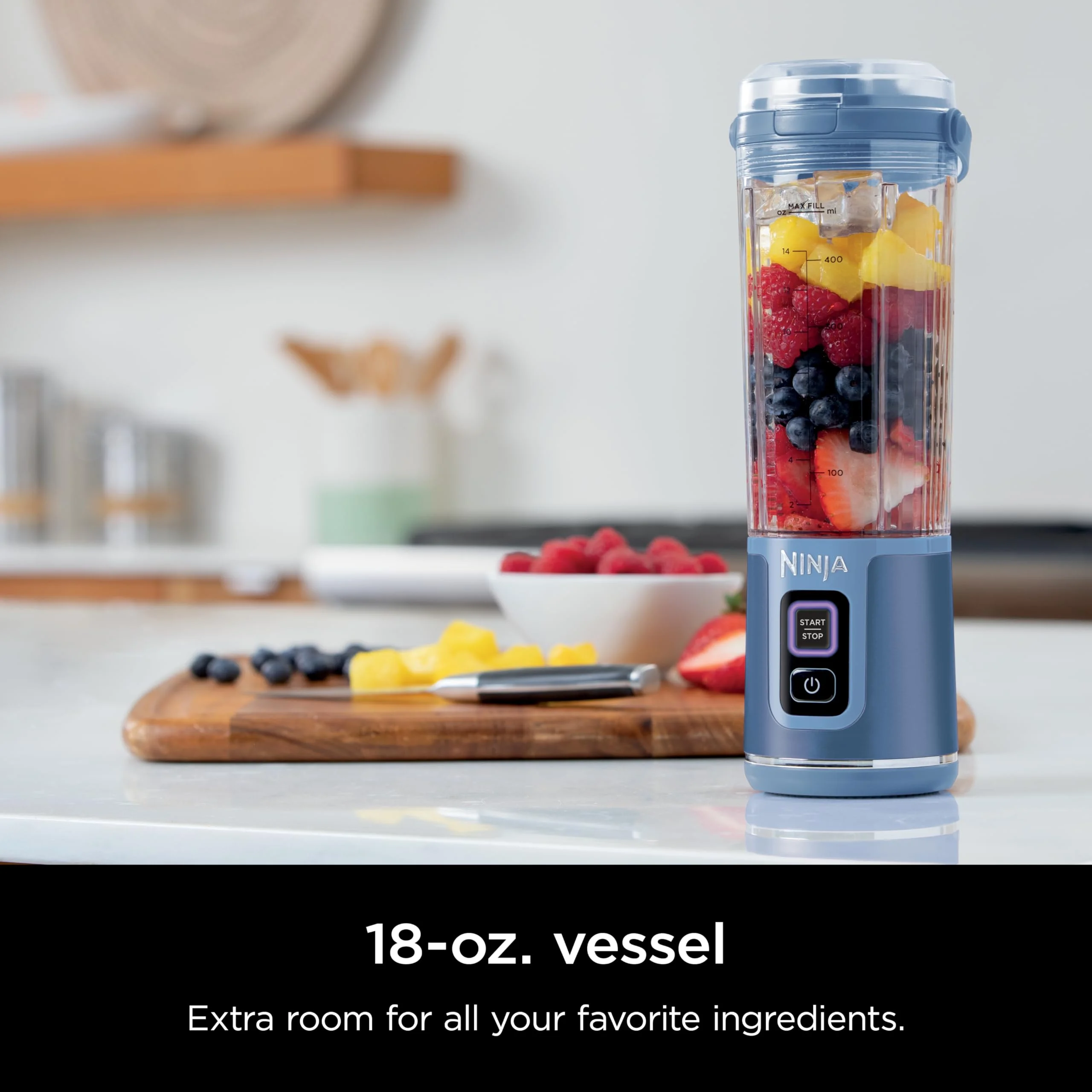 Ninja Blast Portable Blender, Cordless, 18oz. Vessel, Personal Blender for Shakes & Smoothies, BPA Free, Leakproof Lid & Sip Spout, USB-C Rechargeable, Dishwasher Safe Parts, Metallic Purple, - Image 110