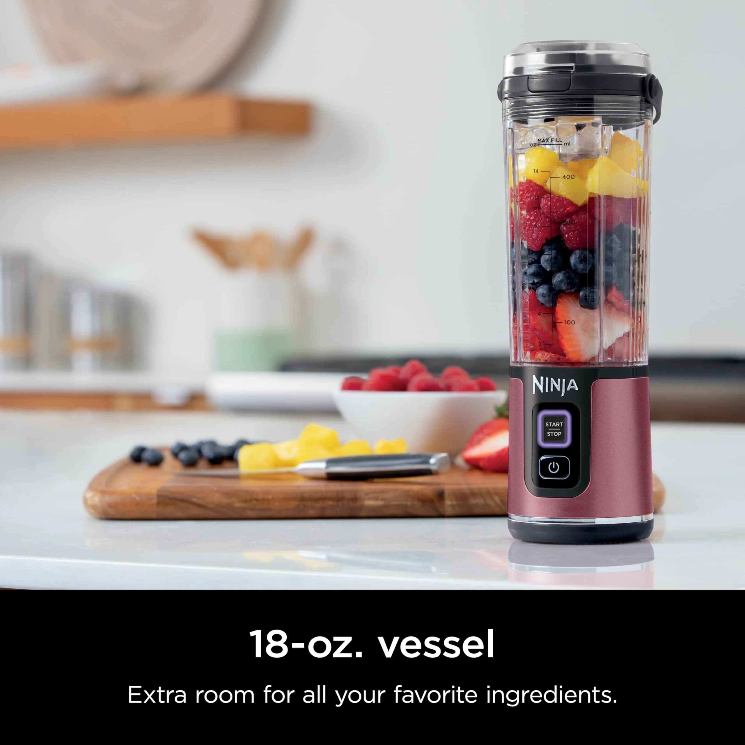 Ninja Blast Portable Blender, Cordless, 18oz. Vessel, Personal Blender for Shakes & Smoothies, BPA Free, Leakproof Lid & Sip Spout, USB-C Rechargeable, Dishwasher Safe Parts, Metallic Purple, - Image 103