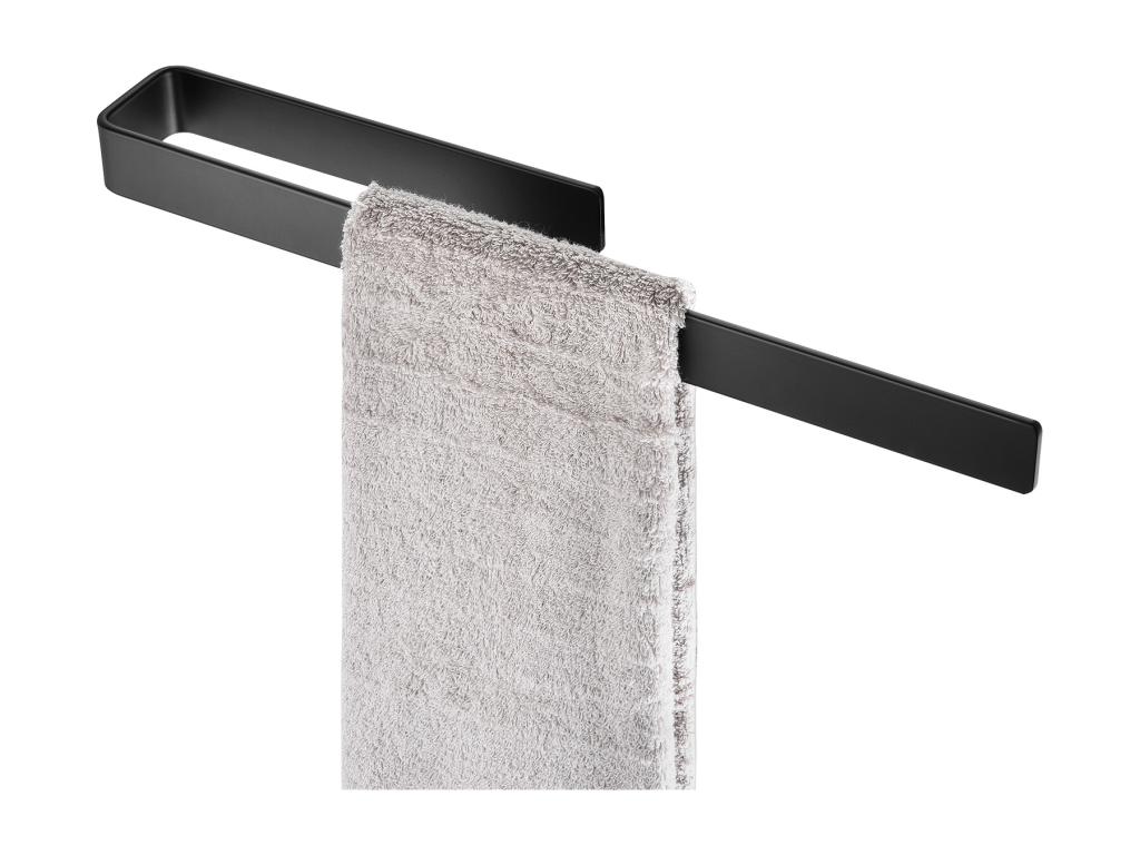Toallero de baño de 2 uds, toallero negro hogardiseno, toallero lateral de 40cm para muebles de baño