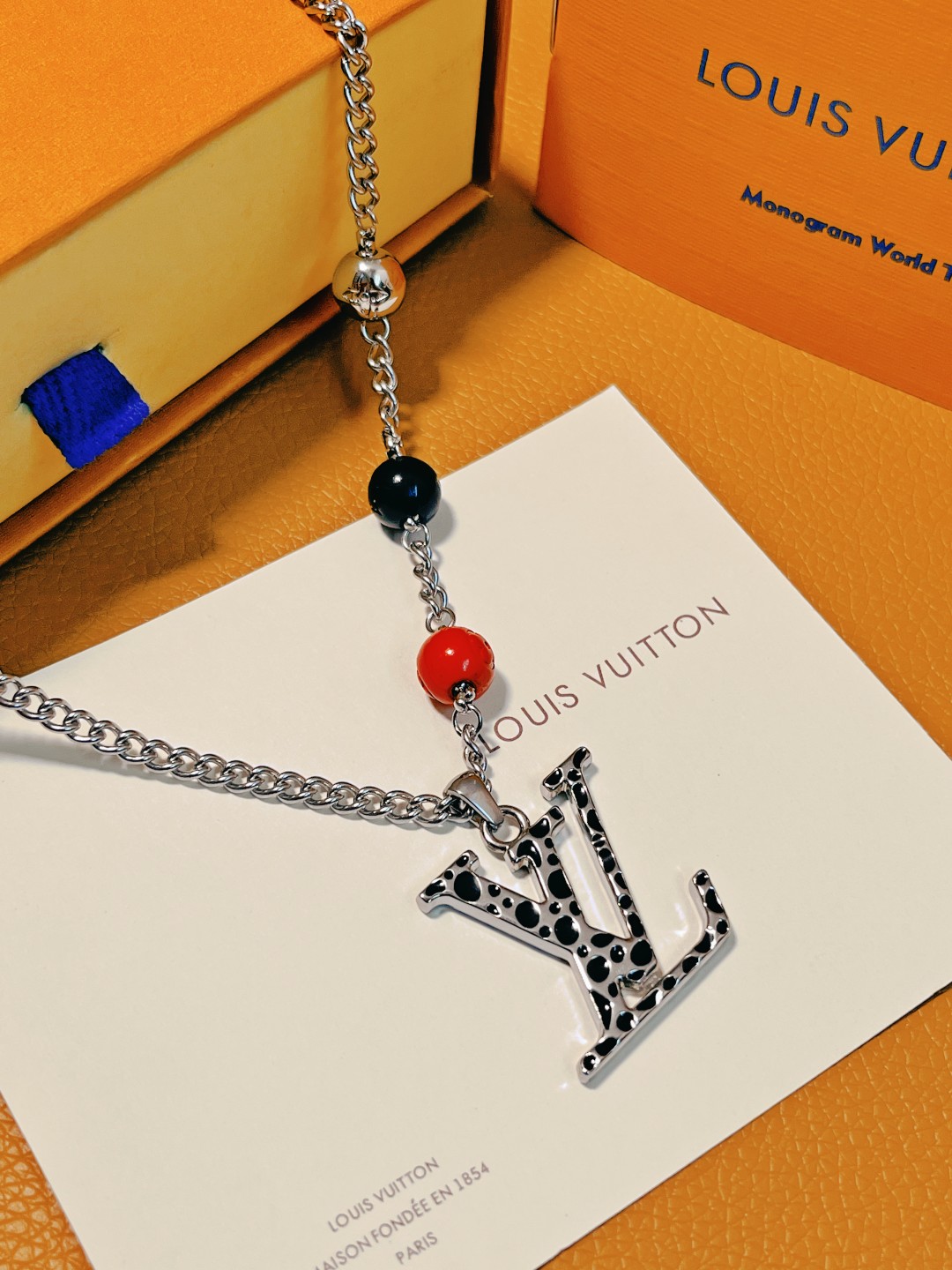 Louis Vuitton LV x YK Monogram Mens Necklace - Original Replica Club