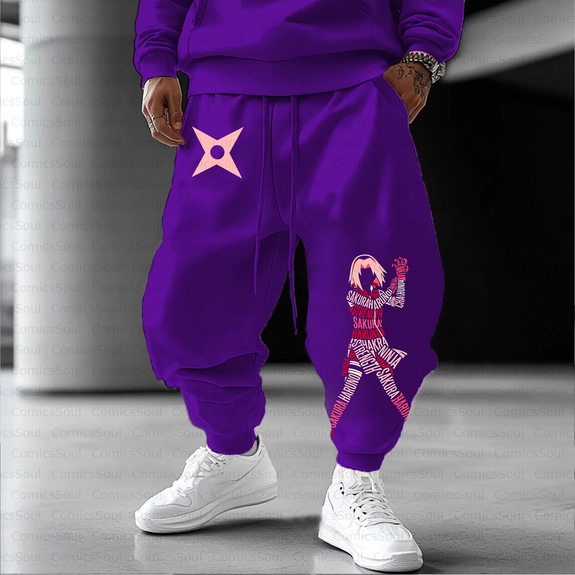Unisex Casual Anime Streetwear Pant