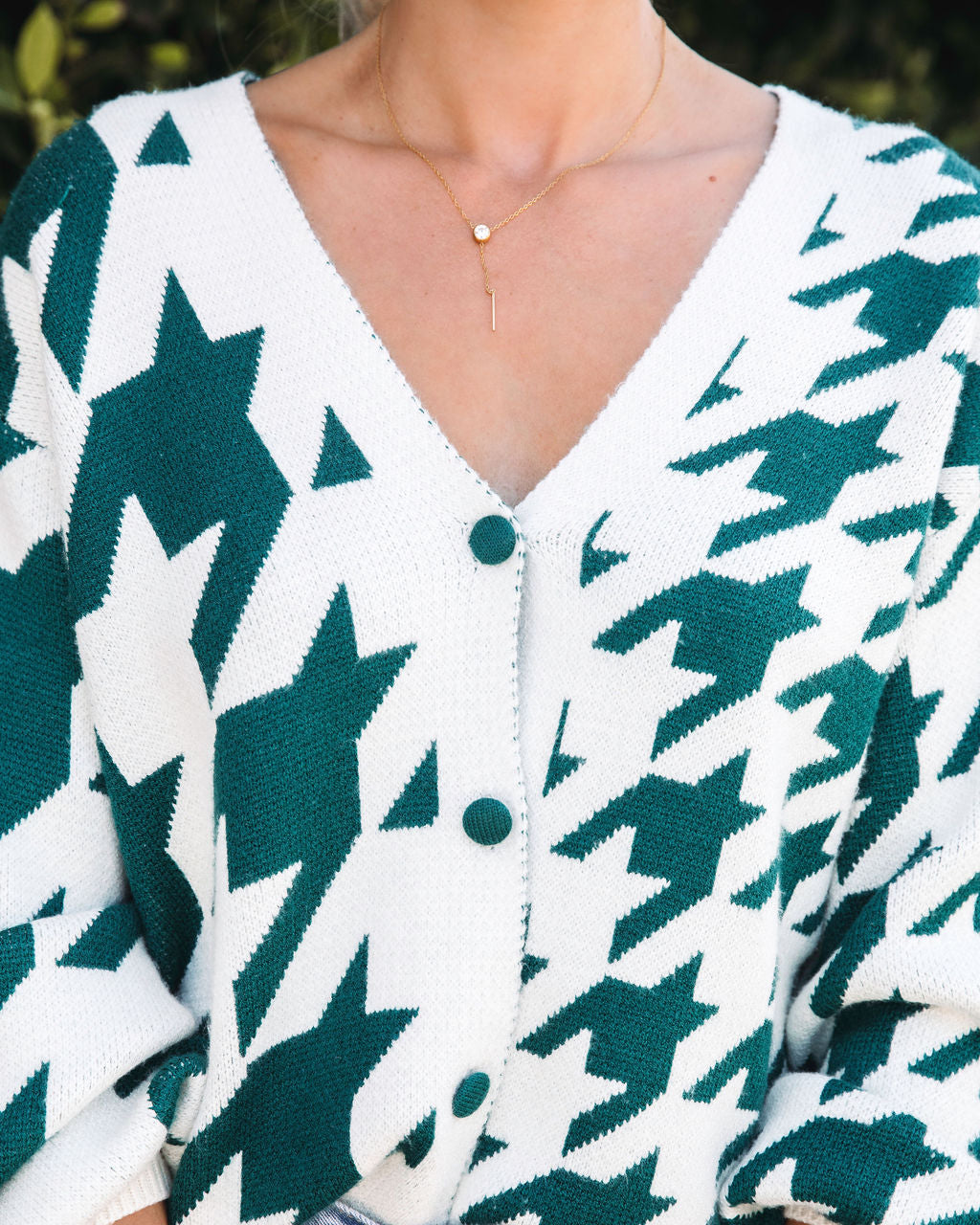 Strike A Pose Houndstooth Cardigan - Se7enfashion