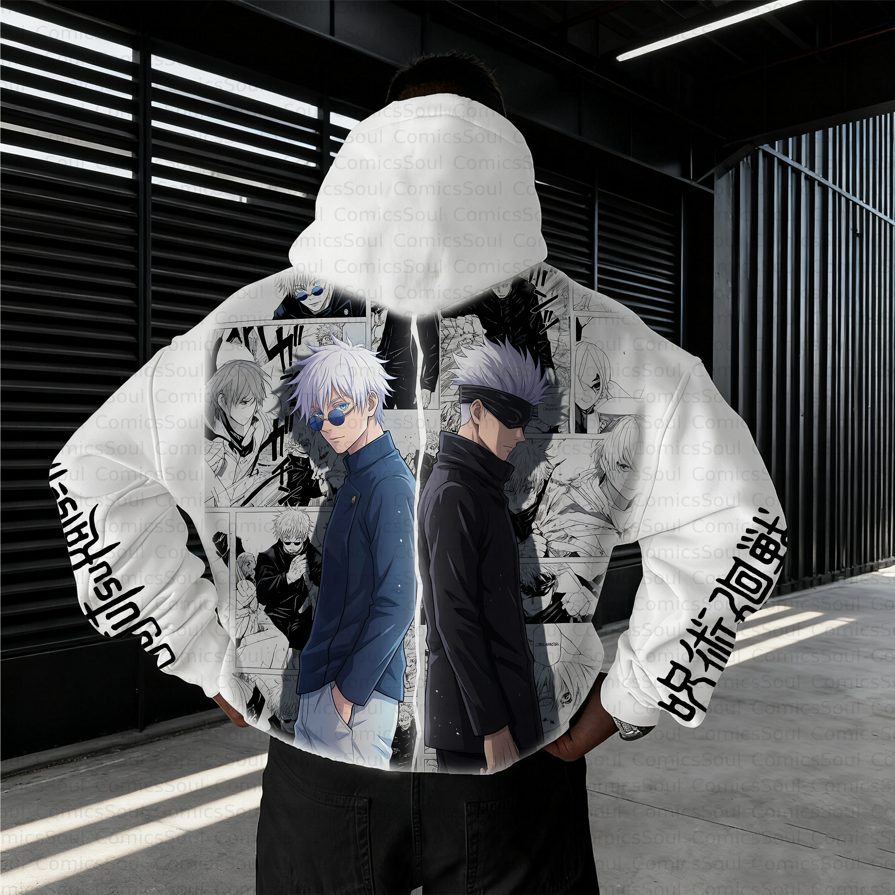 Unisex Anime Inspired Vintage Plush Hoodie