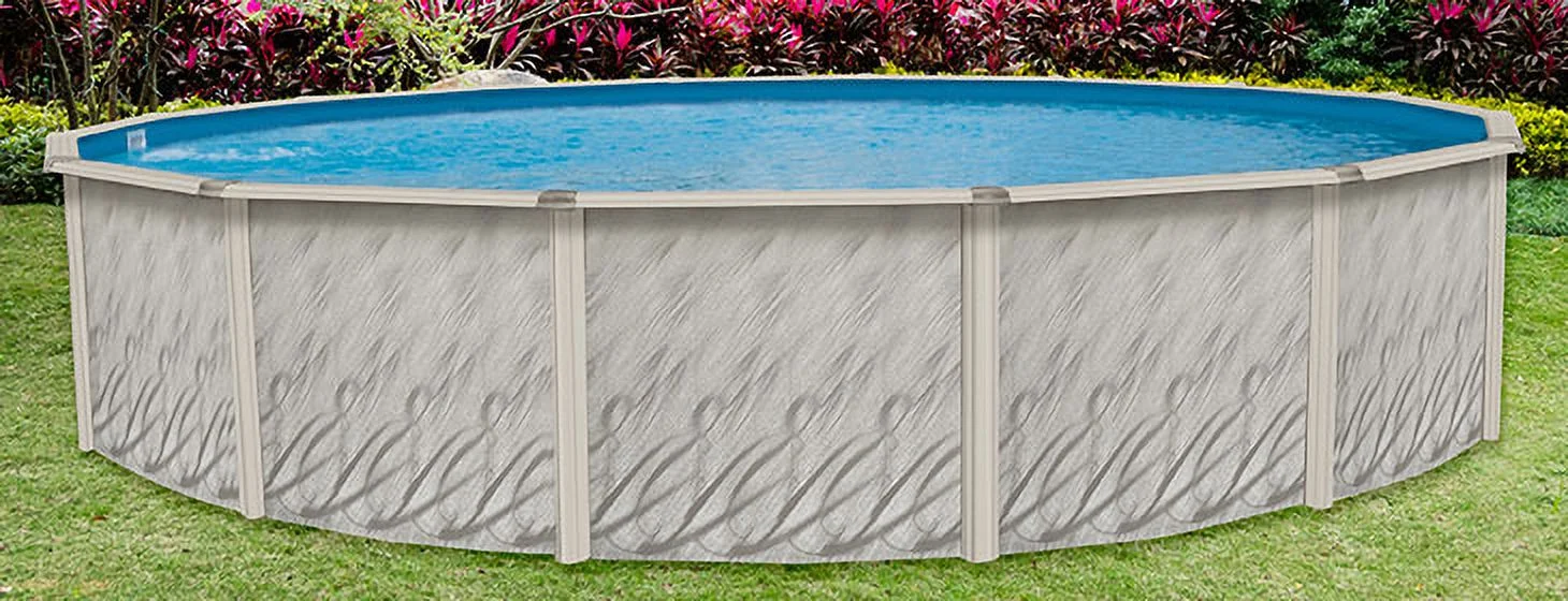 Lake Effect Pools Meadows 12' Round 52" Wall Above-Ground Swimming Pools, Full Start-up Kit - Image 3