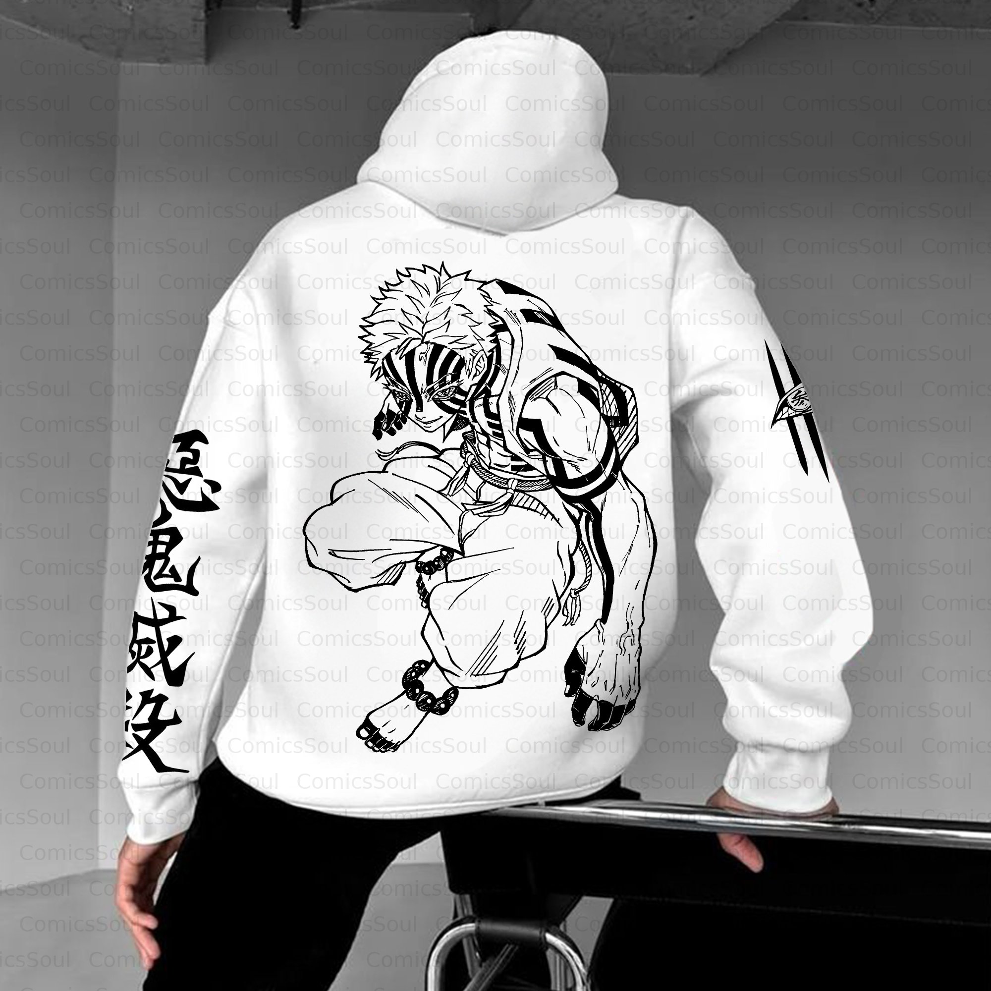 Unisex Anime Inspired Vintage Plush Hoodie