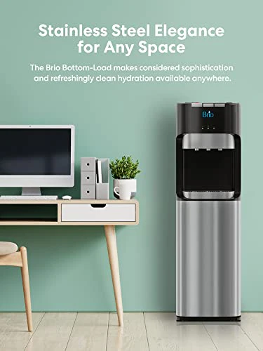 Brio Bottom Loading Water Cooler Water Dispenser – Essential Series - 3 Temperature Settings