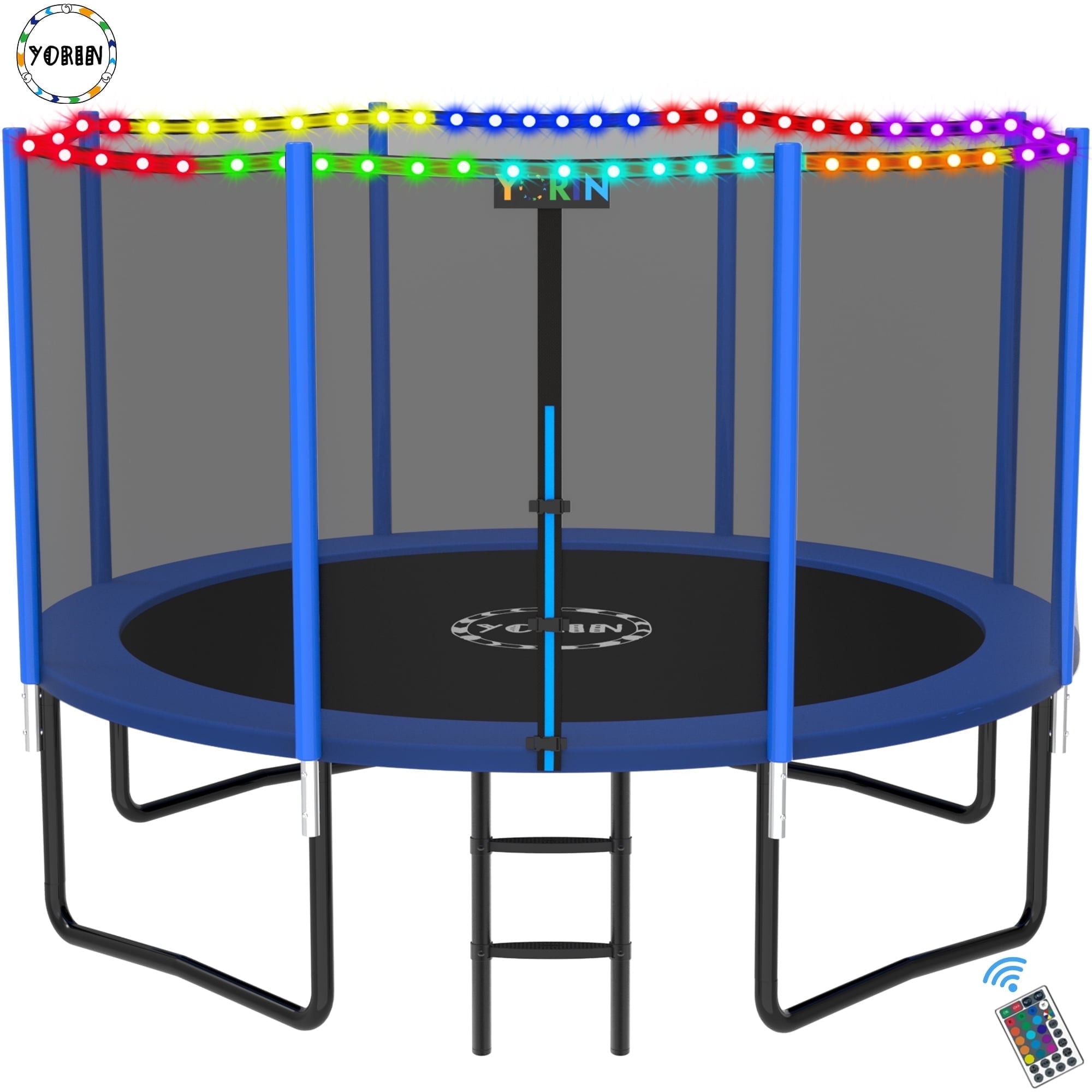 WAYFAIR YORIN Trampoline For 6-7 Kids, 14FT 12FT 10FT 8FT Trampoline For Adults With Enclosure Net, Ladder, 1400LBS Weight Capacity Outdoor Round Recreational Trampoline, Heavy Duty Upgrade Trampoline
