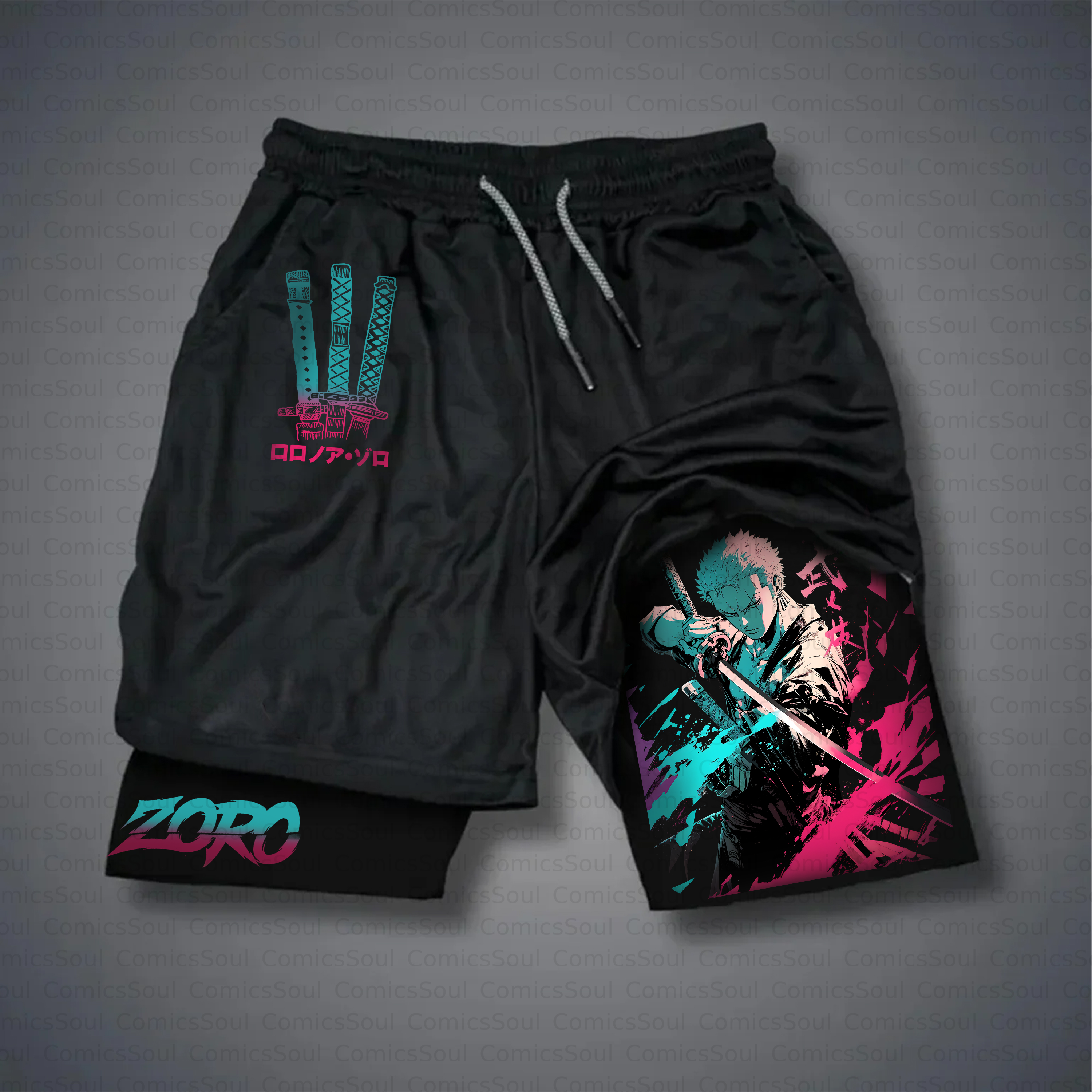 Unisex Casual Anime Style Shorts