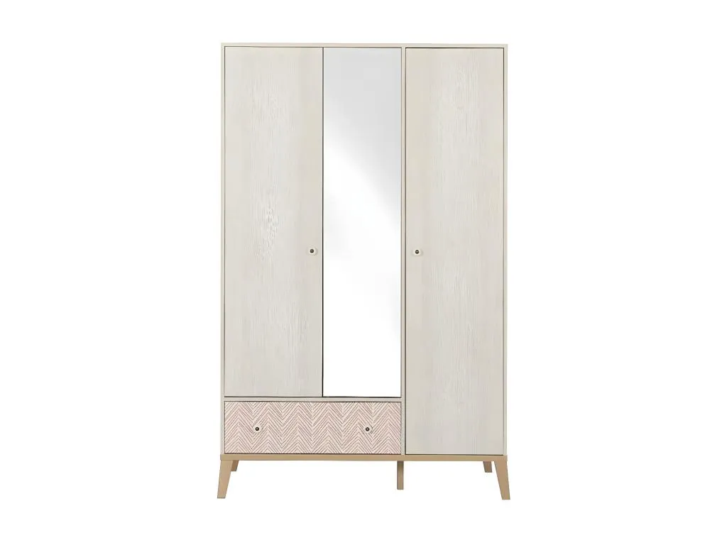 Armario 3 puertas 1 cajón Hogarmini - Fabricación francesa eudy95899