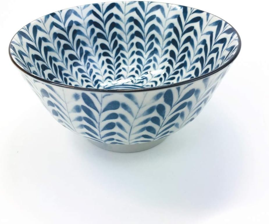 Japanese Mino Ware Chawan 5.0 inches Rice Bowls 5 patterns with Gift Box set, ceramic mino yaki