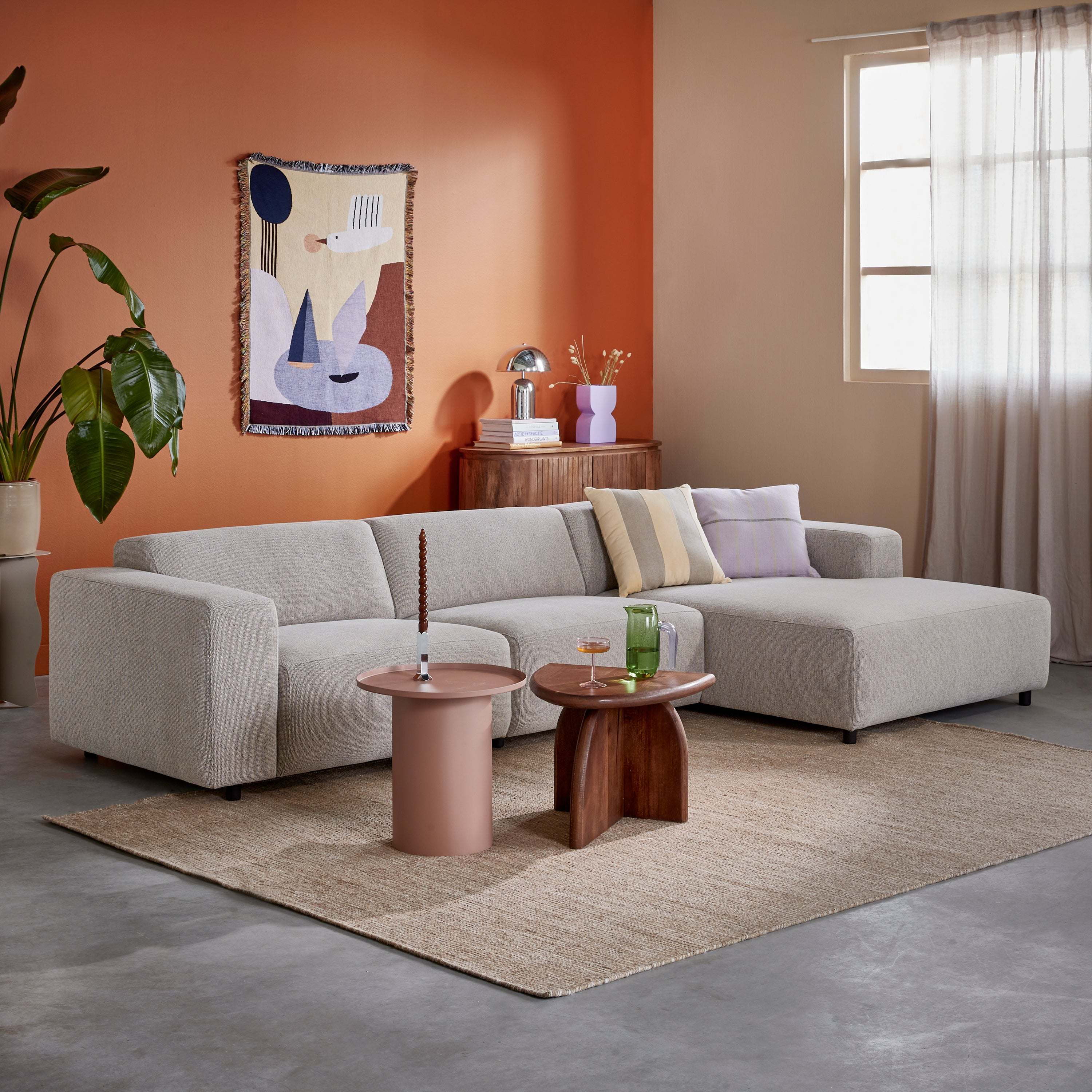 by fonQ basic Amalie Bijzettafel - Roze