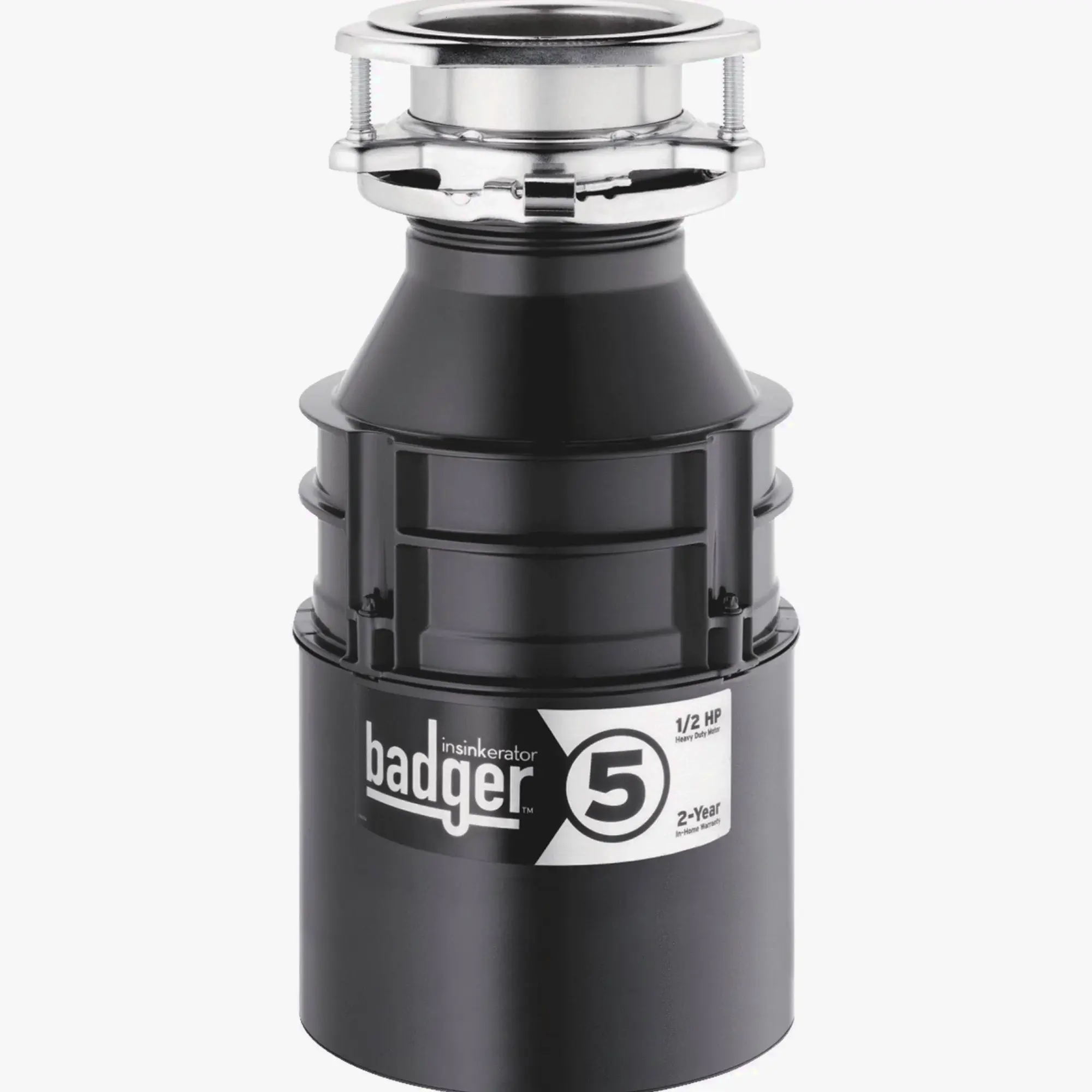 InSinkErator Badger 5 1/2 HP Garbage Disposal, Black, 6.75 in x 12.625 in InSinkErator Badger 5 1/2 HP Garbage Disposal, Black, 6.75 in x 12.625 in