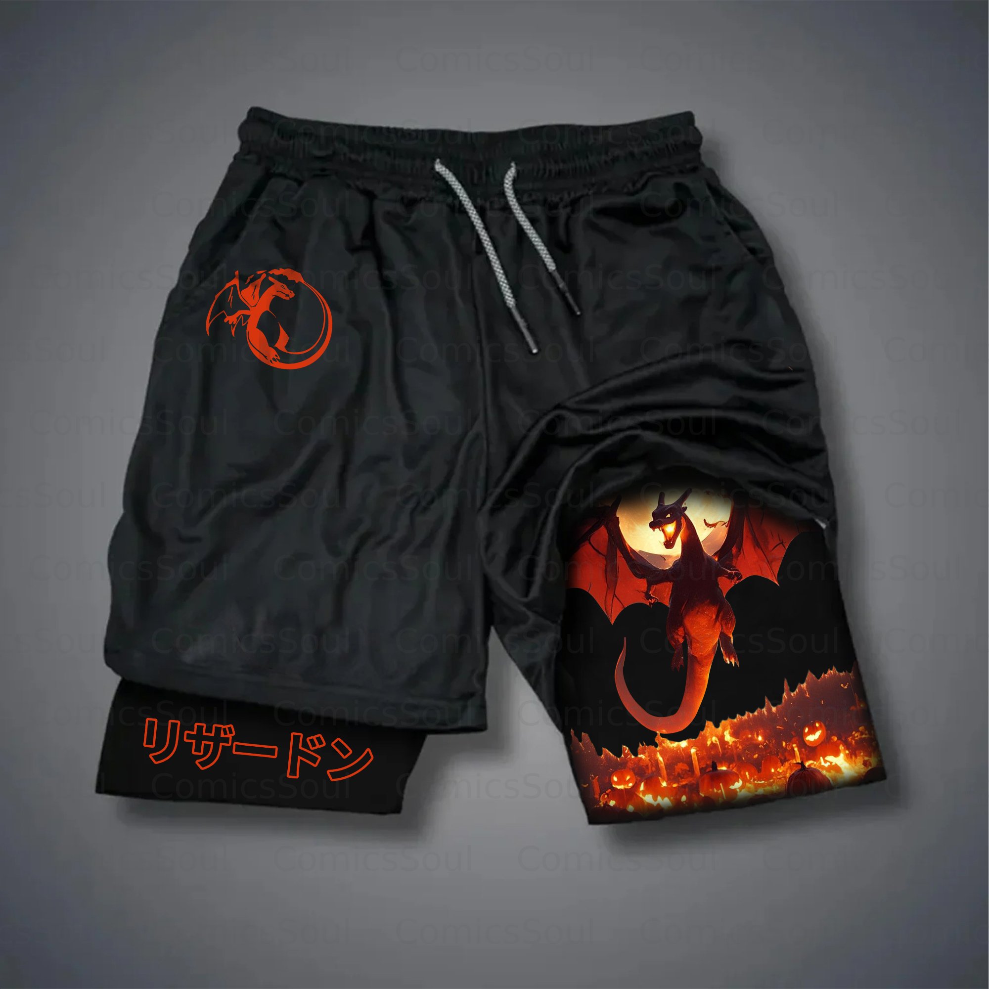 Unisex Casual Halloween Anime Streetwear Shorts