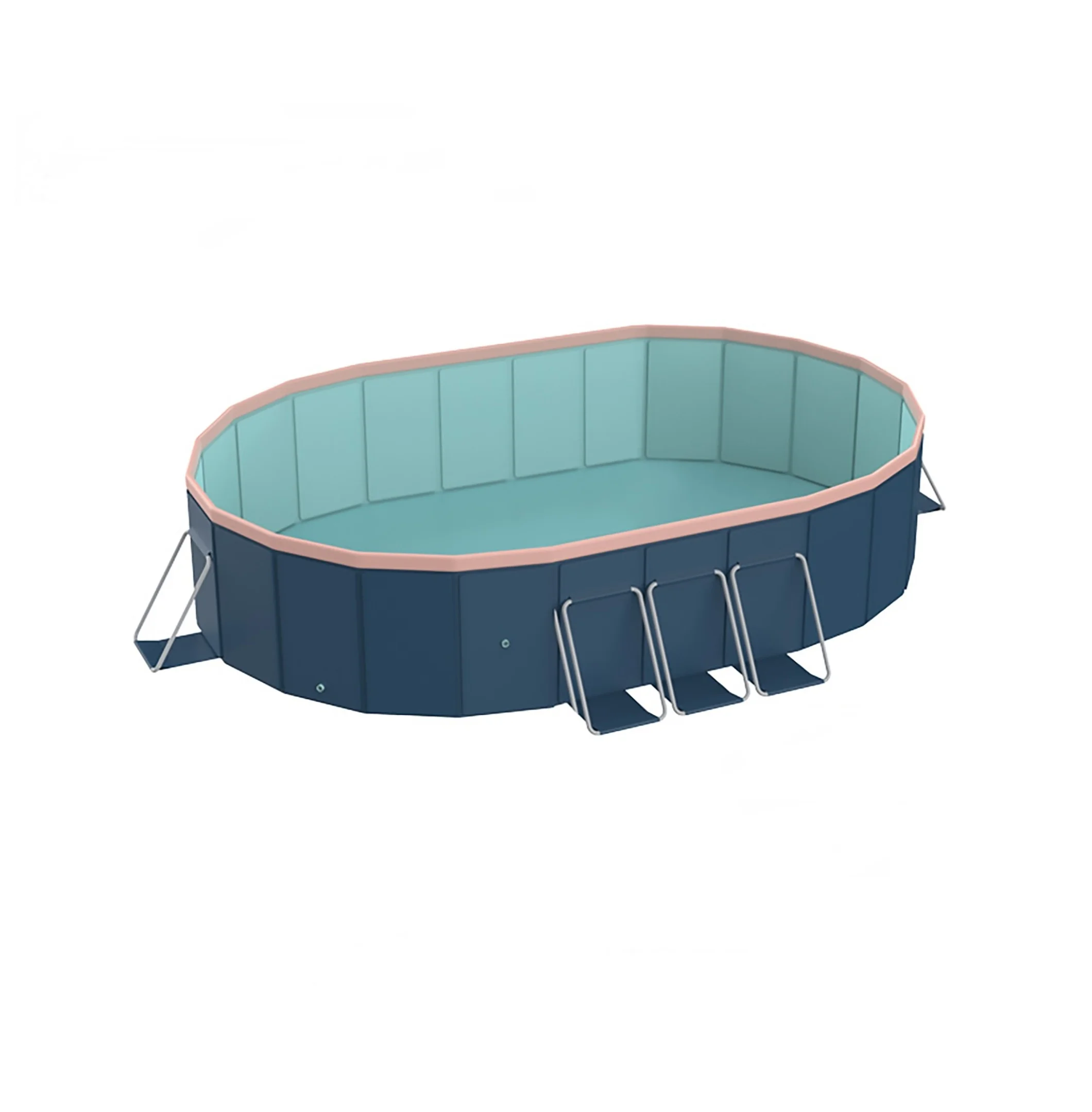 3.65m PVC Folding Pool - Outdoor Swimming Pool for Patio, Beach & Garden - Durable, Non-Inflatable, Easy Setup & Storage - Image 9